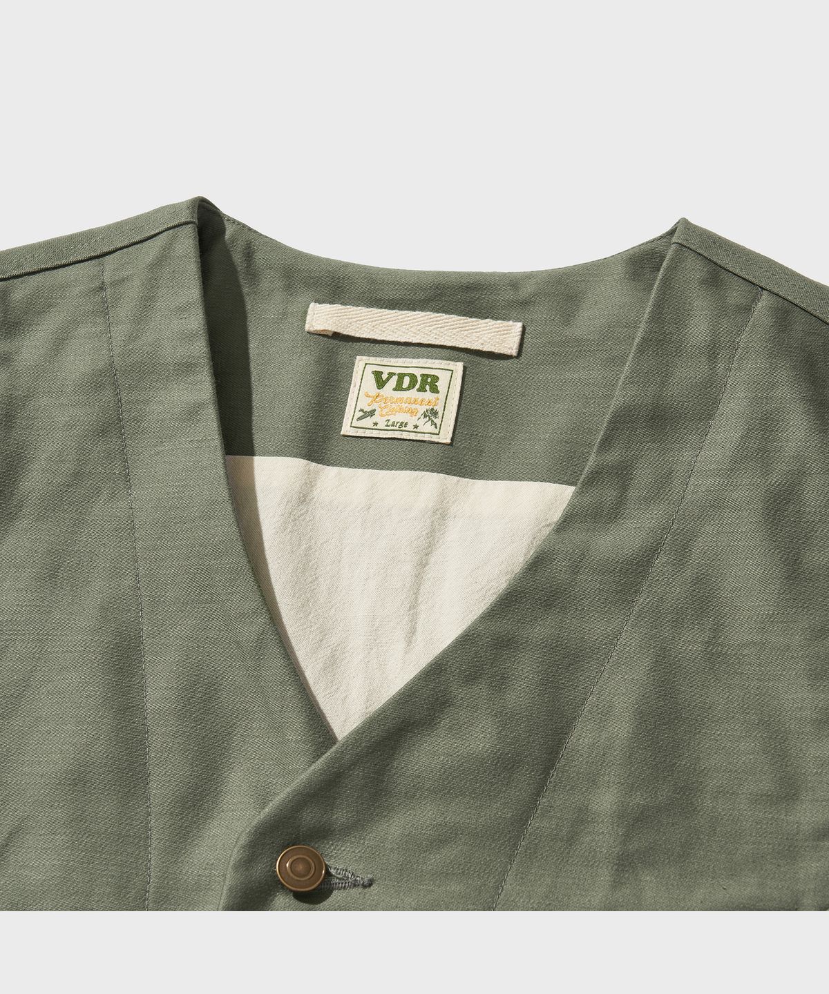 비디알(VDR) BACK SATEEN COTTON VEST [Swamp Green]