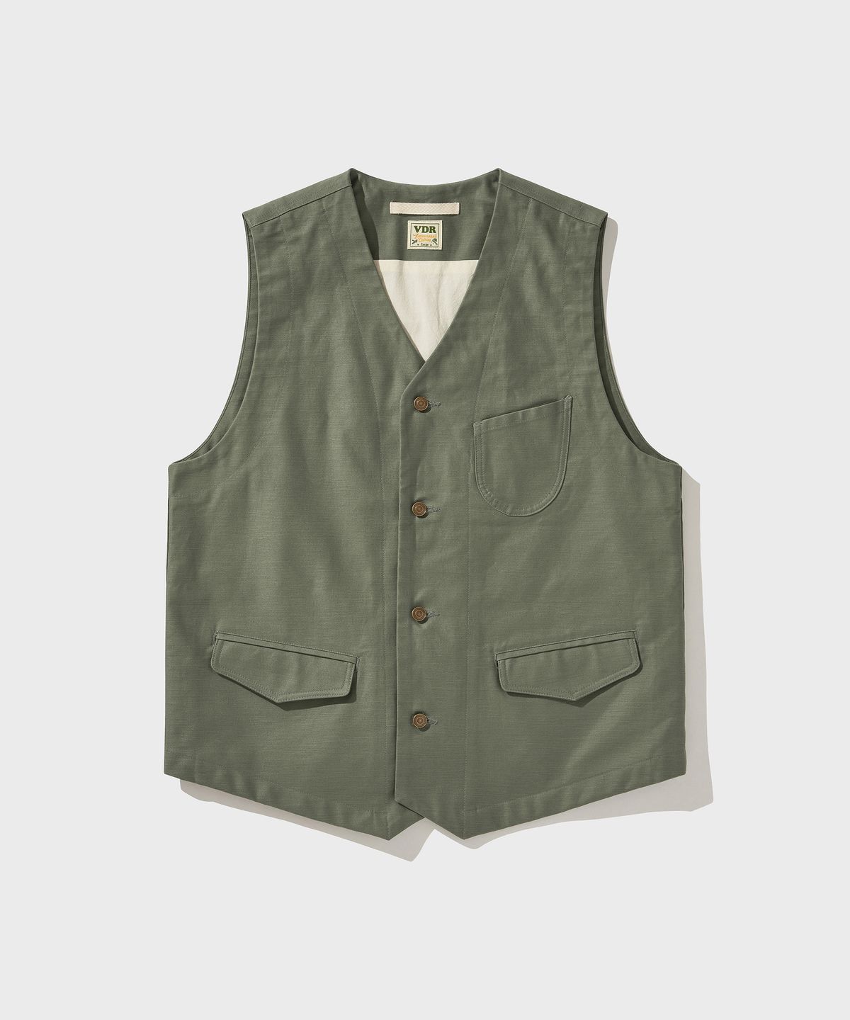 비디알(VDR) BACK SATEEN COTTON VEST [Swamp Green]