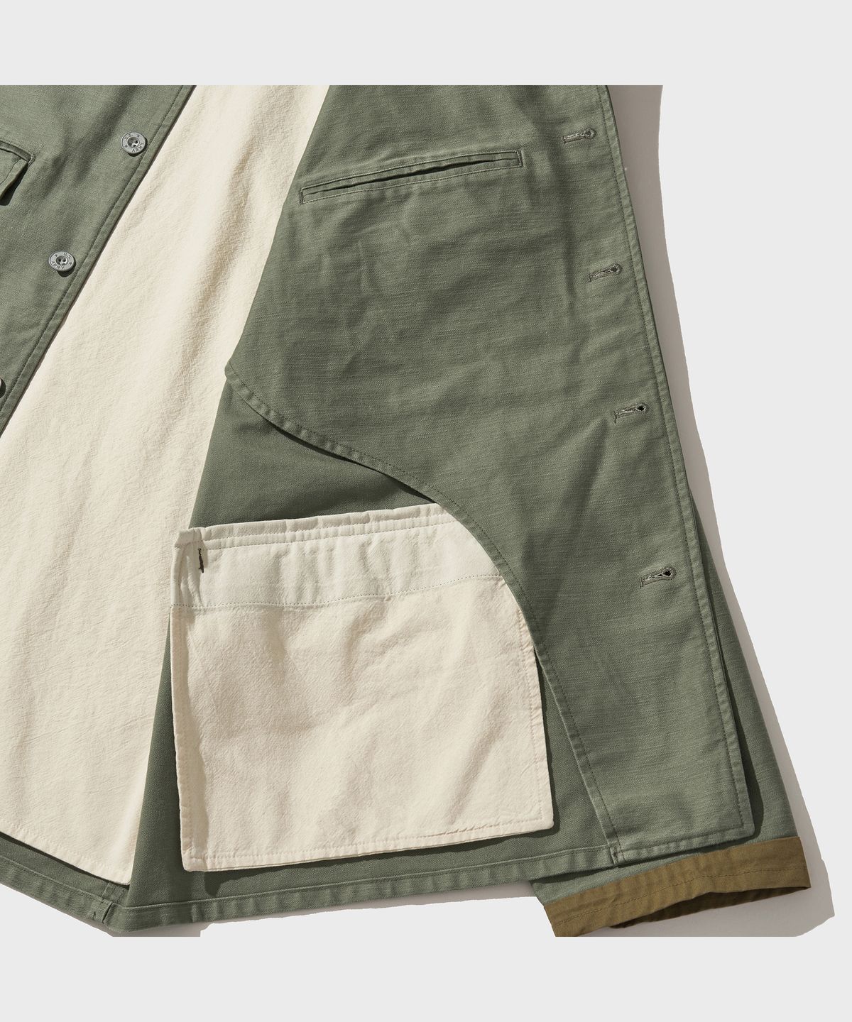비디알(VDR) BACK SATEEN HUNTING JACKET [Swamp Green]