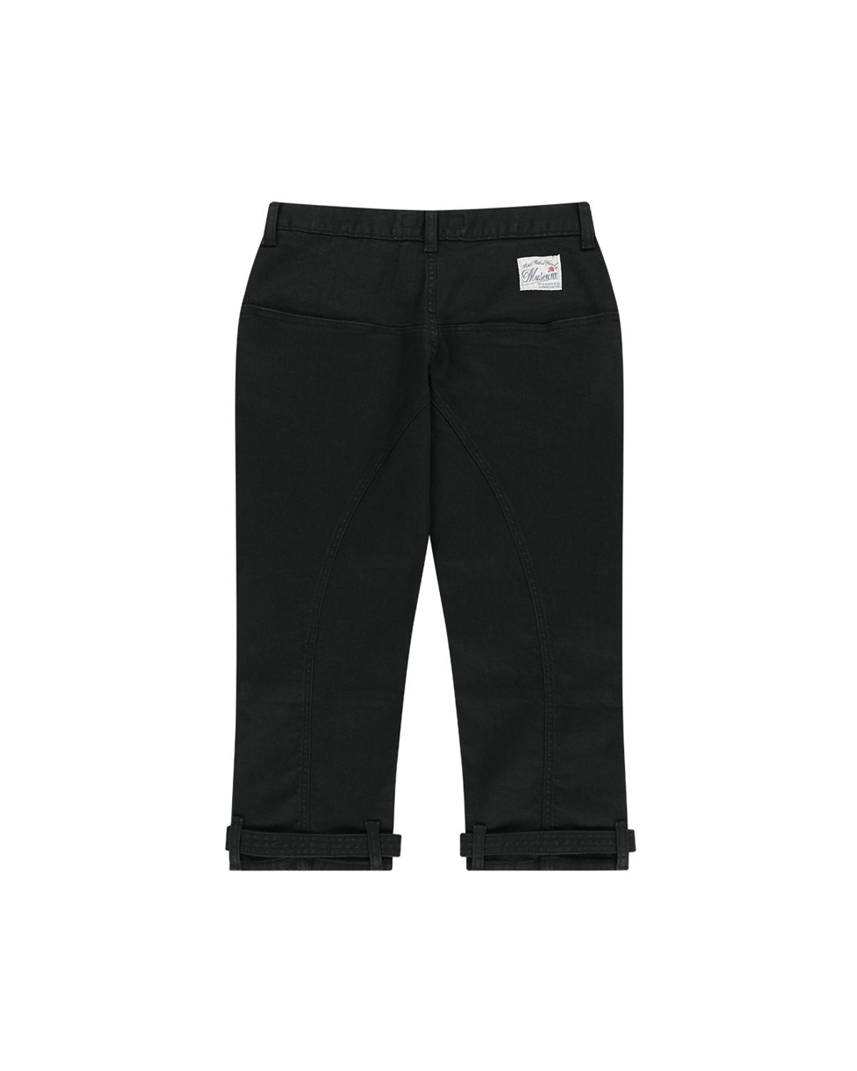 더뮤지엄비지터(THEMUSEUMVISITOR) W BONDAGE CAPRI PANTS (BLACK)