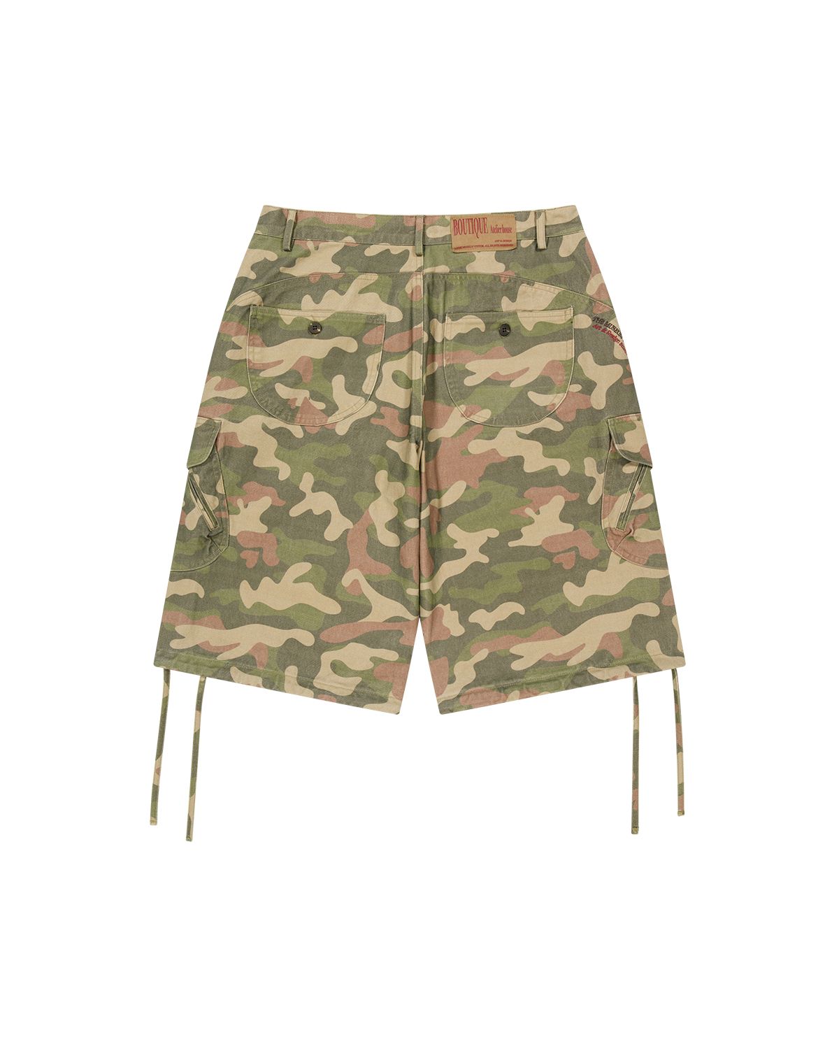 더뮤지엄비지터(THEMUSEUMVISITOR) WASHED CARGO BERMUDA PANTS (CAMO)