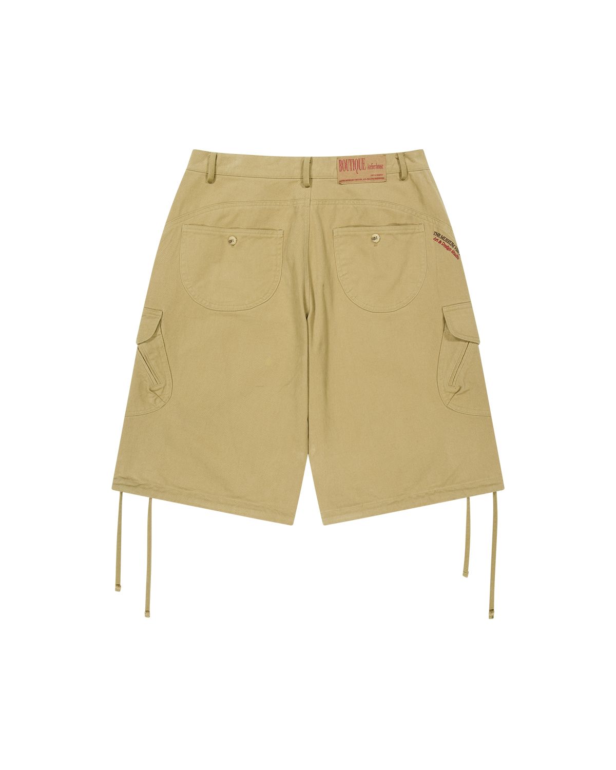 더뮤지엄비지터(THEMUSEUMVISITOR) WASHED CARGO BERMUDA PANTS (BEIGE)