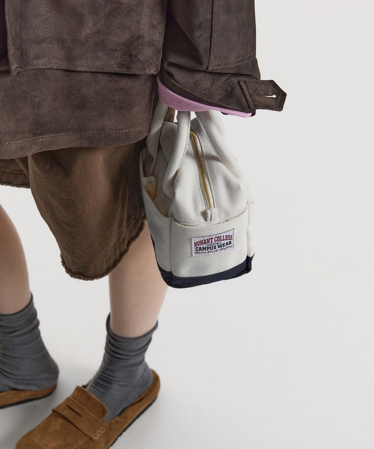 노앙(NOHANT) CANVAS TOOL BAG IVORY