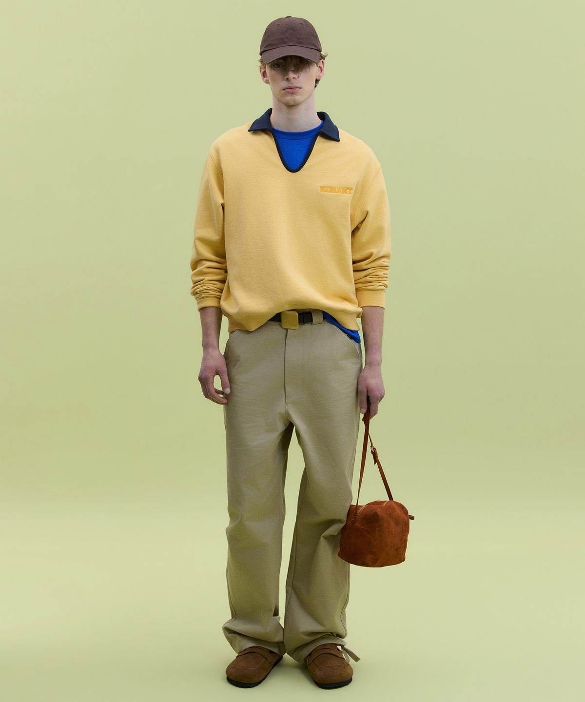노앙(NOHANT) SUEDE PICNIC BAG CAMEL
