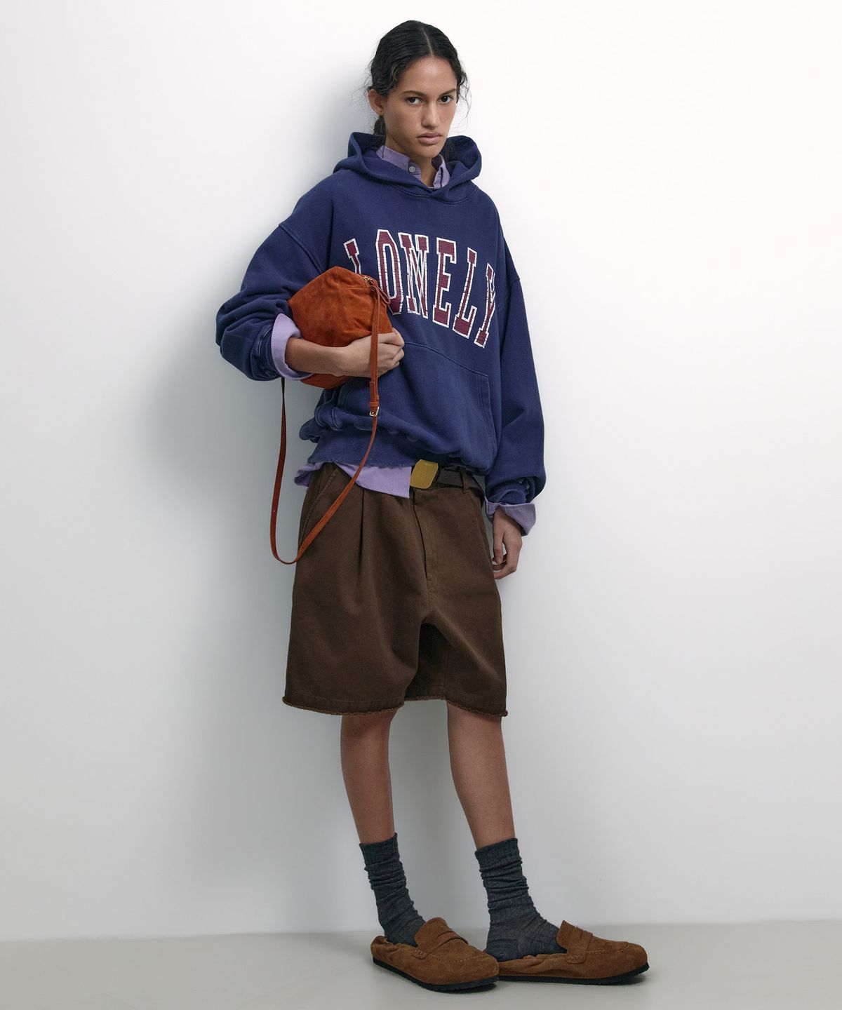 노앙(NOHANT) SUEDE PICNIC BAG CAMEL