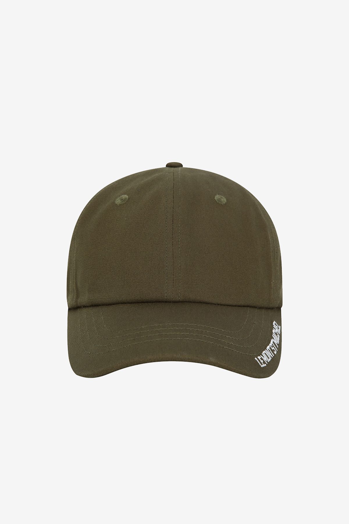 르몽생미셸(LE MONT ST MICHEL) Side Lettering Point Cap_Khaki