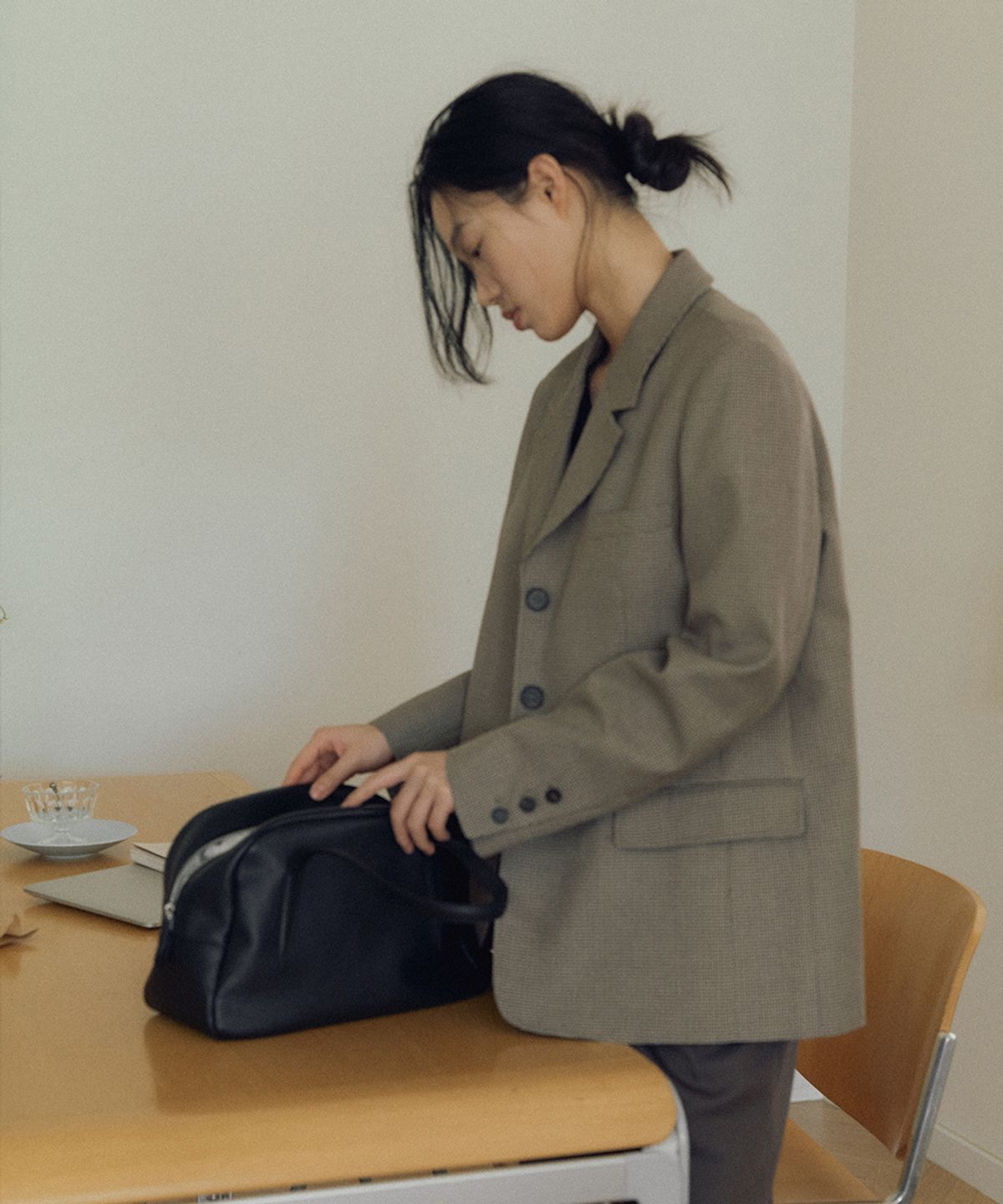 플로르(FLOR) 윌로 볼링 보스턴백 Willo Bowling Bag Black