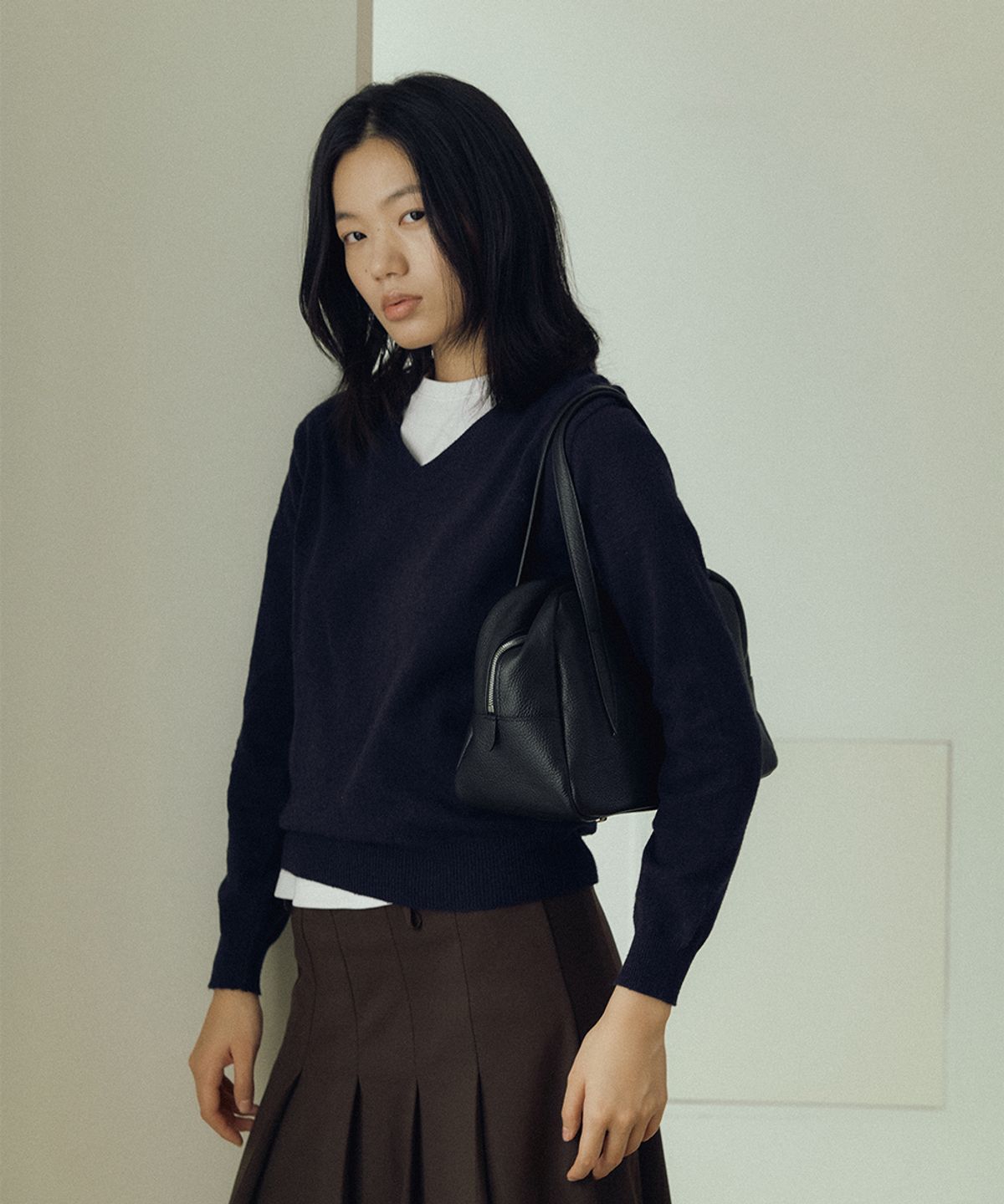 플로르(FLOR) 윌로 볼링 보스턴백 Willo Bowling Bag Black