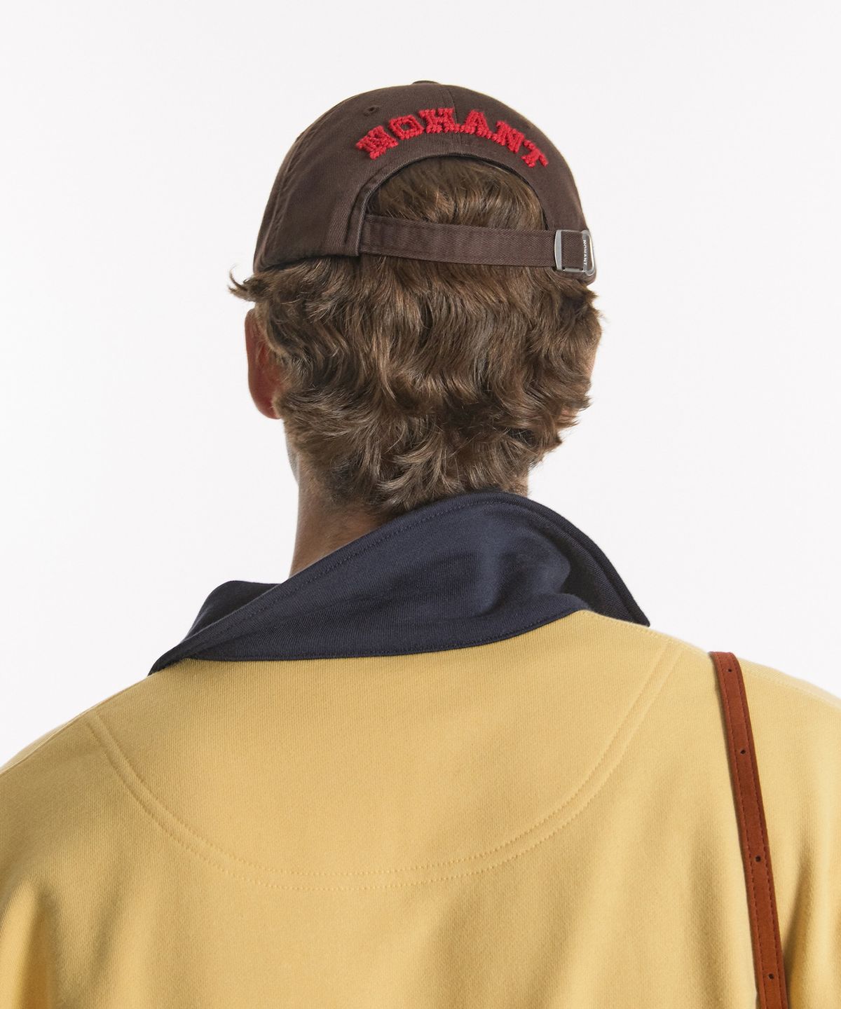 노앙(NOHANT) BACK PIXEL LOGO BALL CAP BROWN