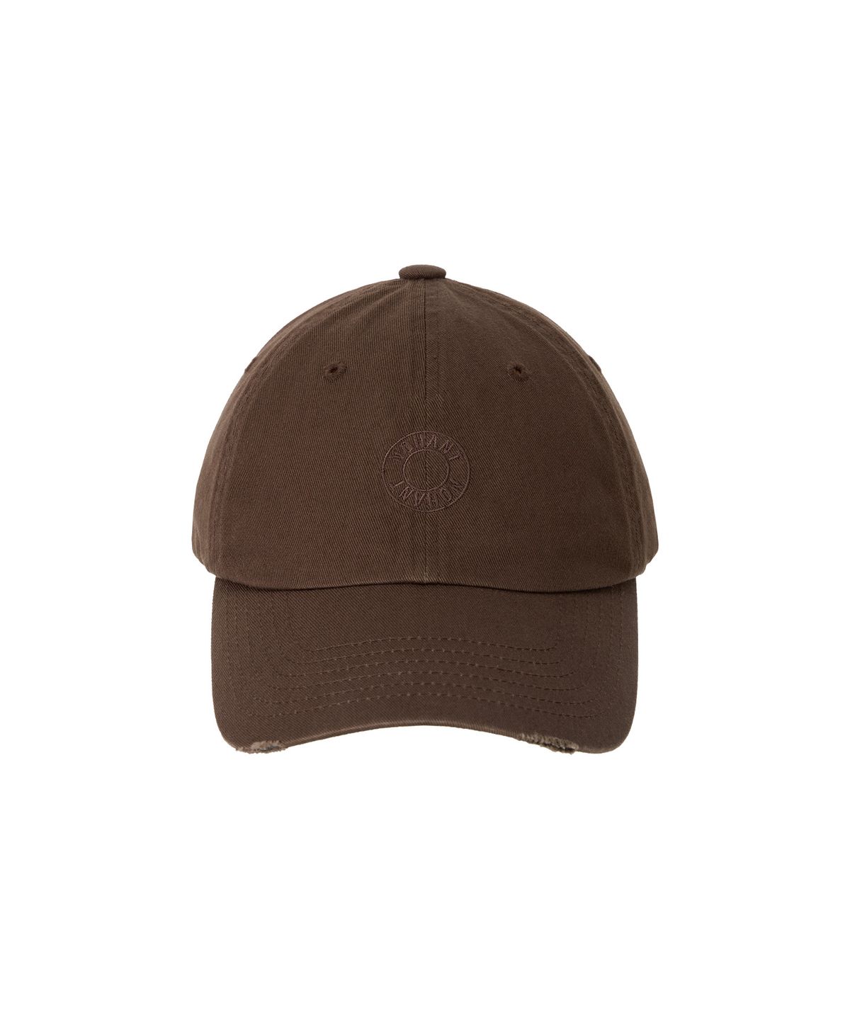 노앙(NOHANT) BACK PIXEL LOGO BALL CAP BROWN