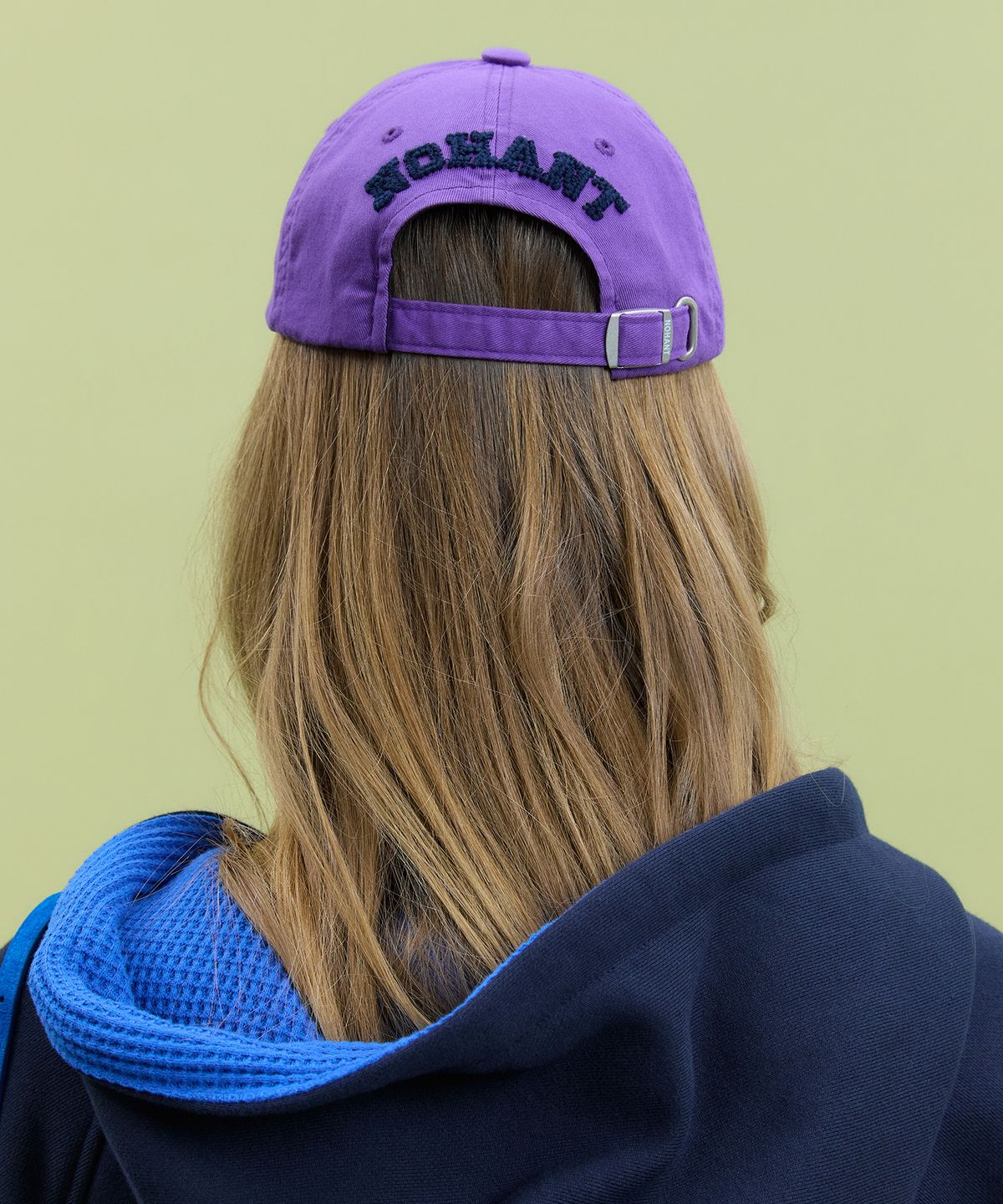 노앙(NOHANT) BACK PIXEL LOGO BALL CAP PURPLE
