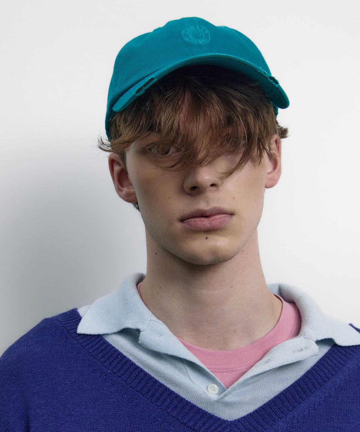 노앙(NOHANT) BACK PIXEL LOGO BALL CAP TEAL GREEN