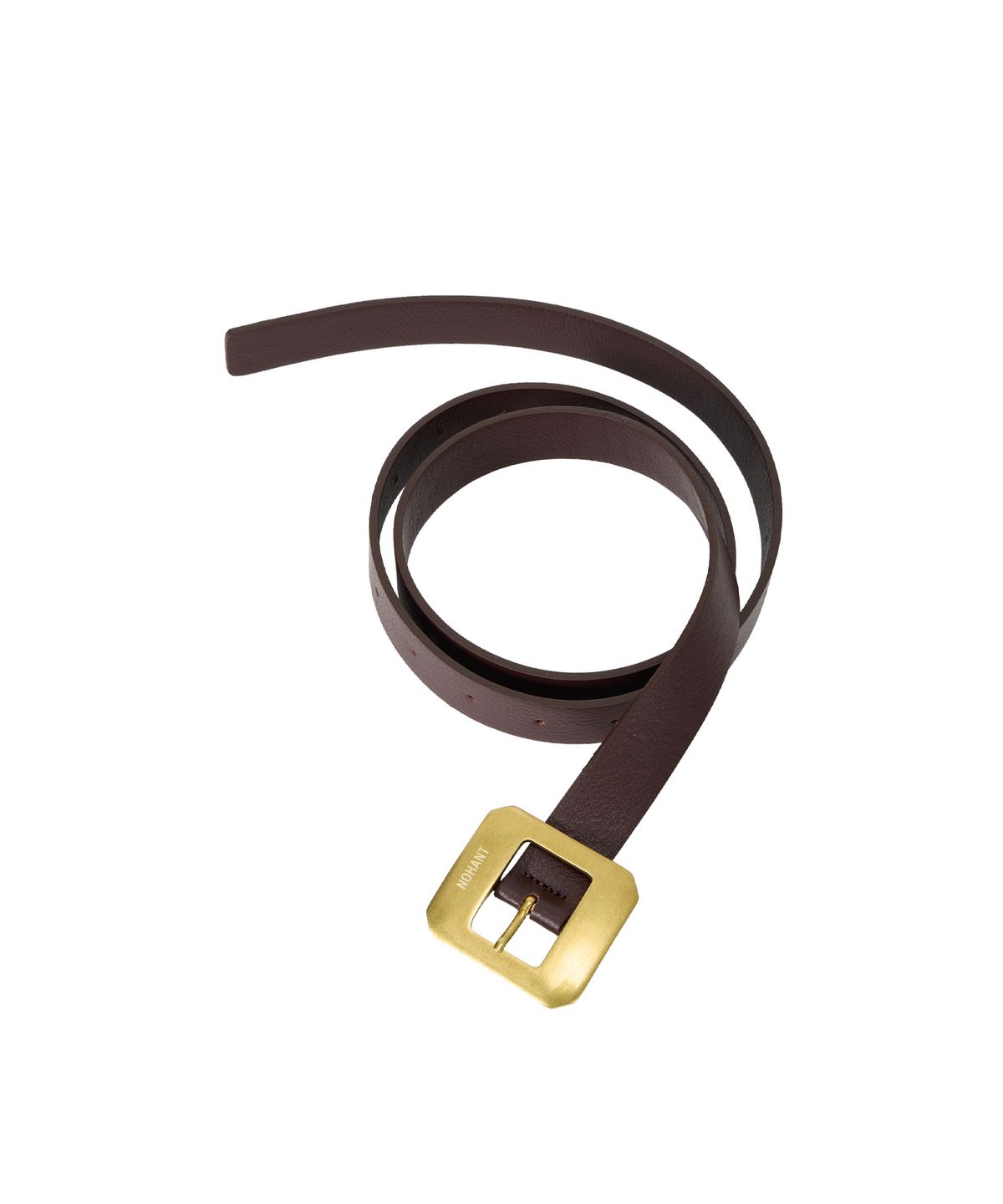 노앙(NOHANT) SQUARE BUCKLE LEATHER BELT-FRAME