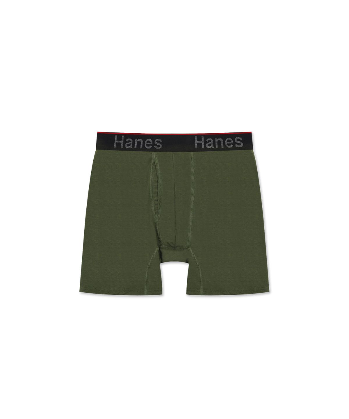 헤인즈(HANES) 토탈 서포트 파우치 박서 브리프 아미 그린