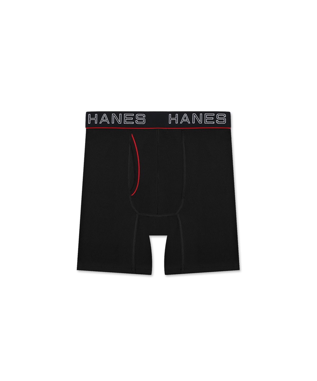 헤인즈(HANES) 컴포트 플렉스 핏 박서 브리프 (메쉬) 블랙 X 레드