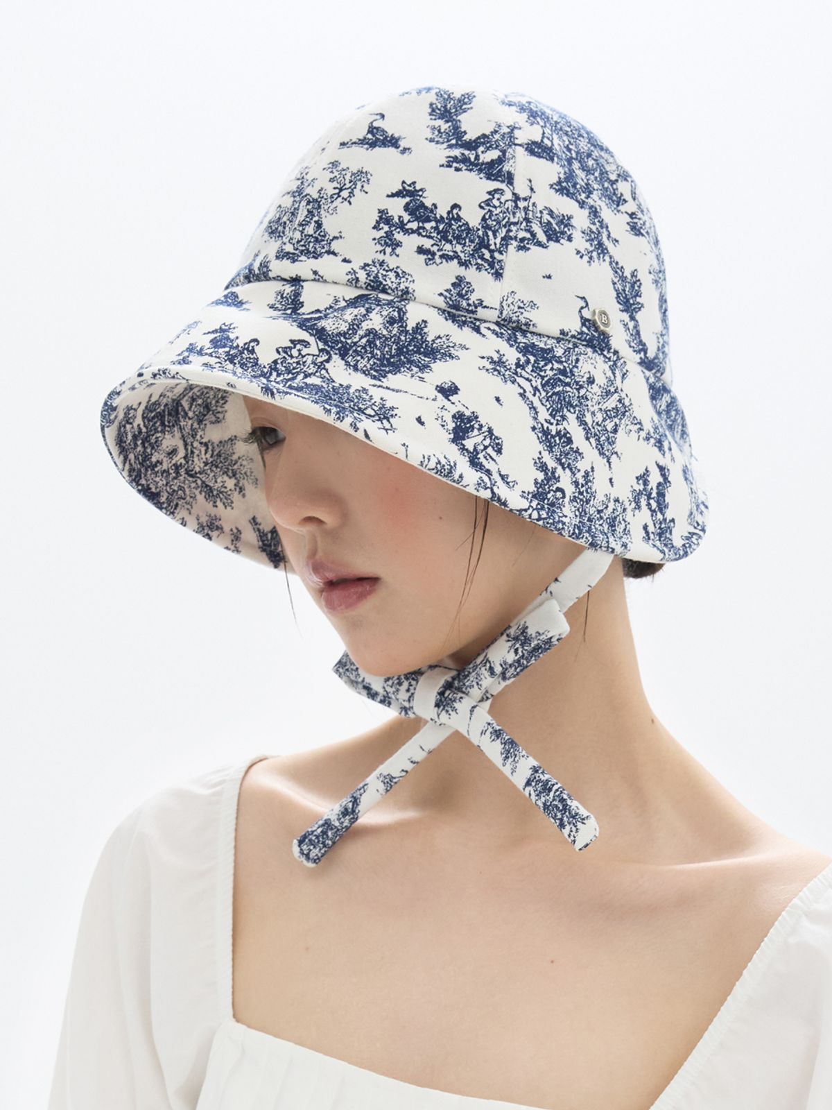 브라운햇(BROWNHAT) 데이지 보닛 햇 - 투알 드 주이
