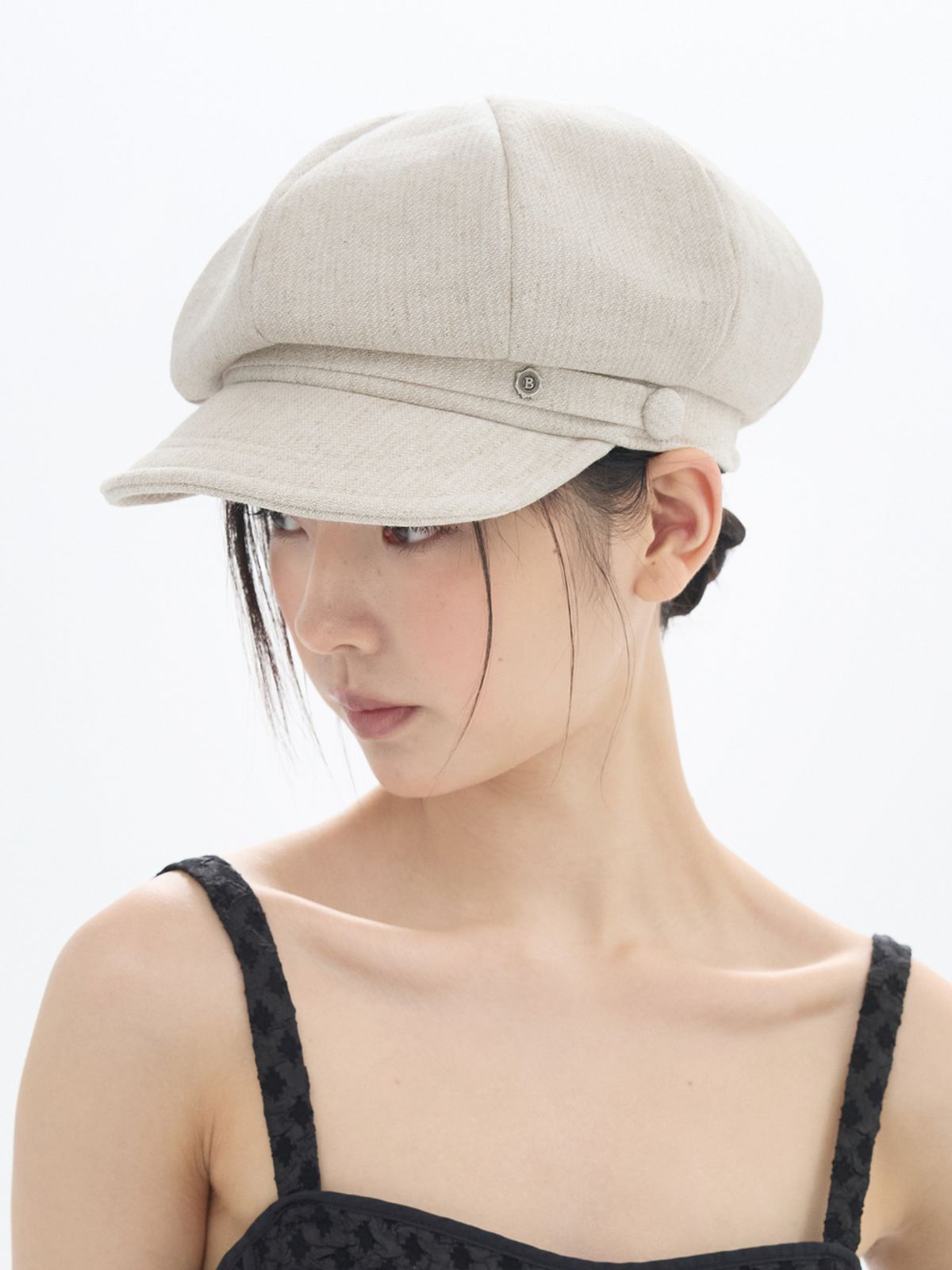 브라운햇(BROWNHAT) 뉴스보이 캐스켓 - 아이보리