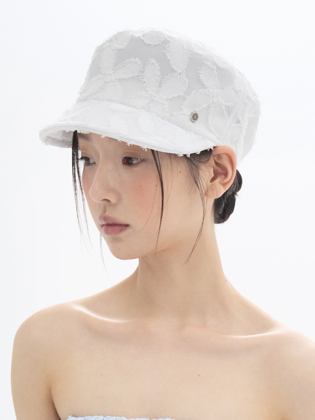 브라운햇(BROWNHAT) 소프트 워크 캡 - 화이트