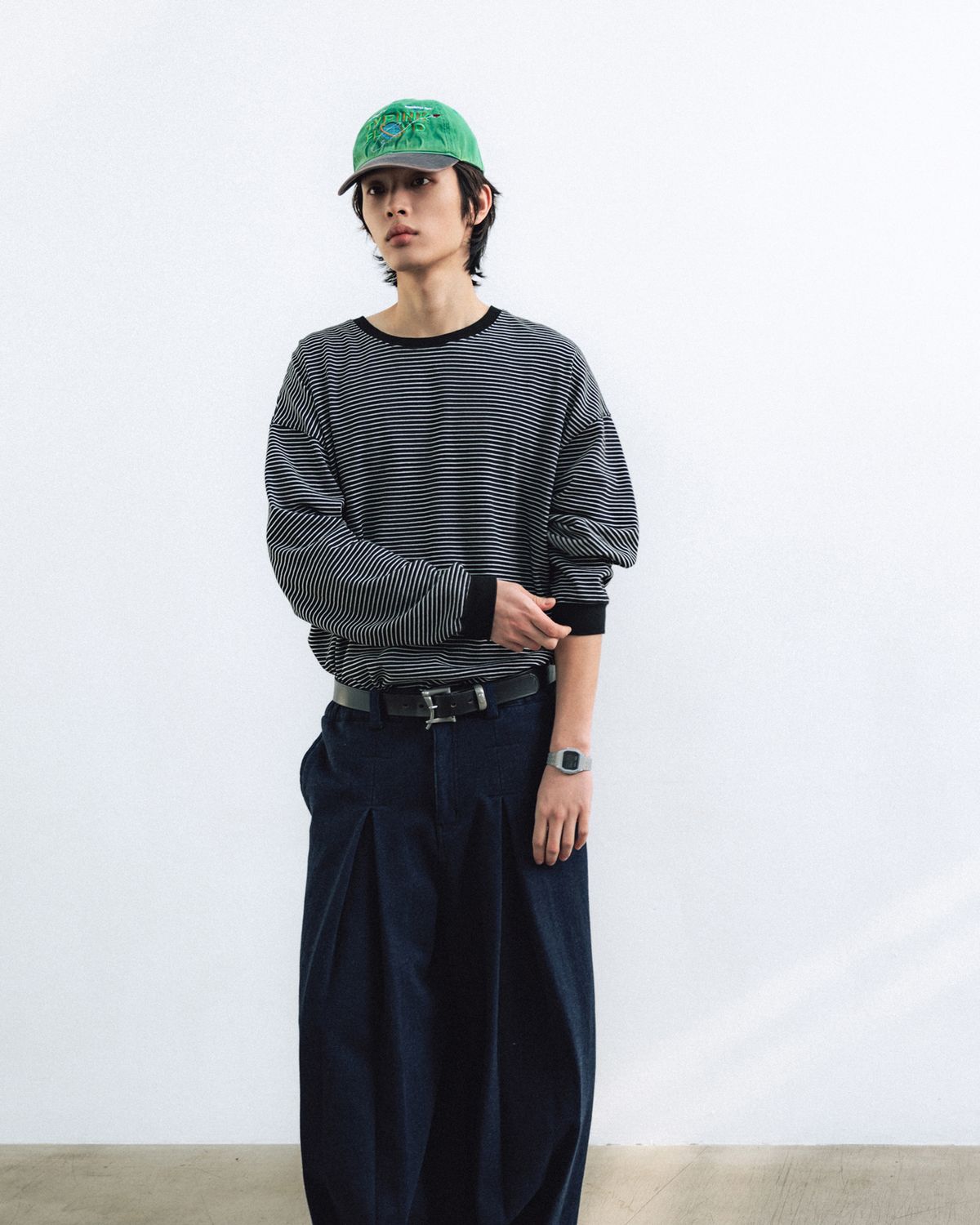 앵글런(ANGLAN) Essential Layer Long Sleeve - Striped