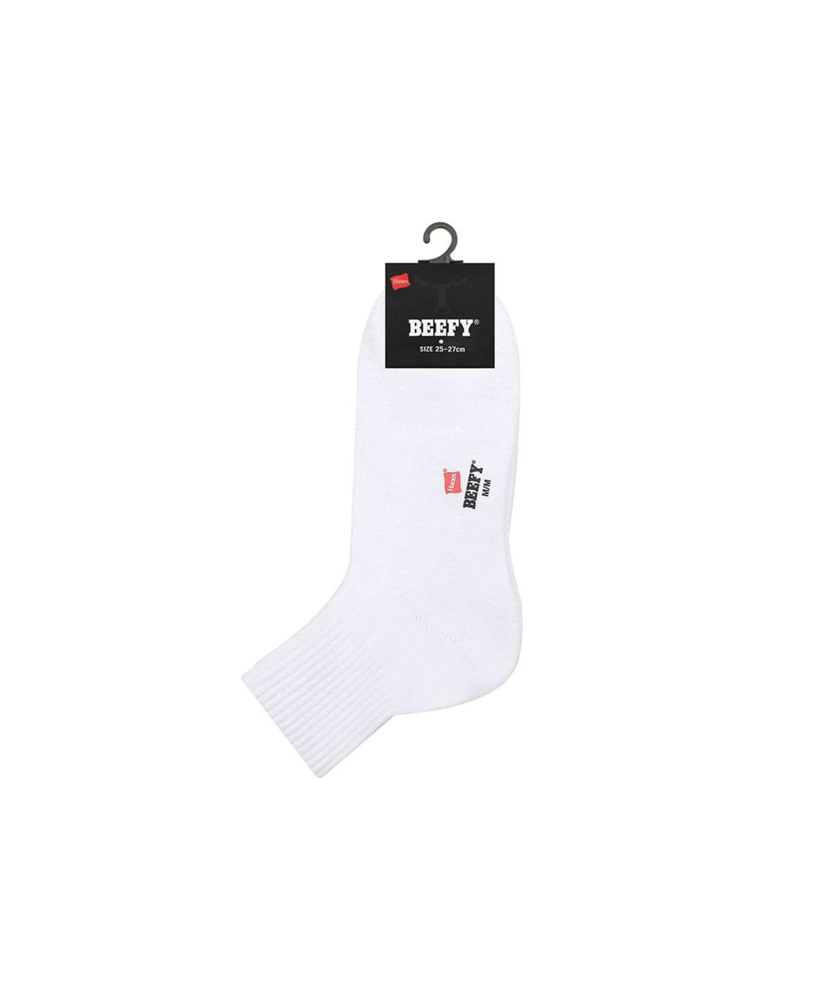 헤인즈(HANES) 비피 쿼터 삭스 2P 화이트