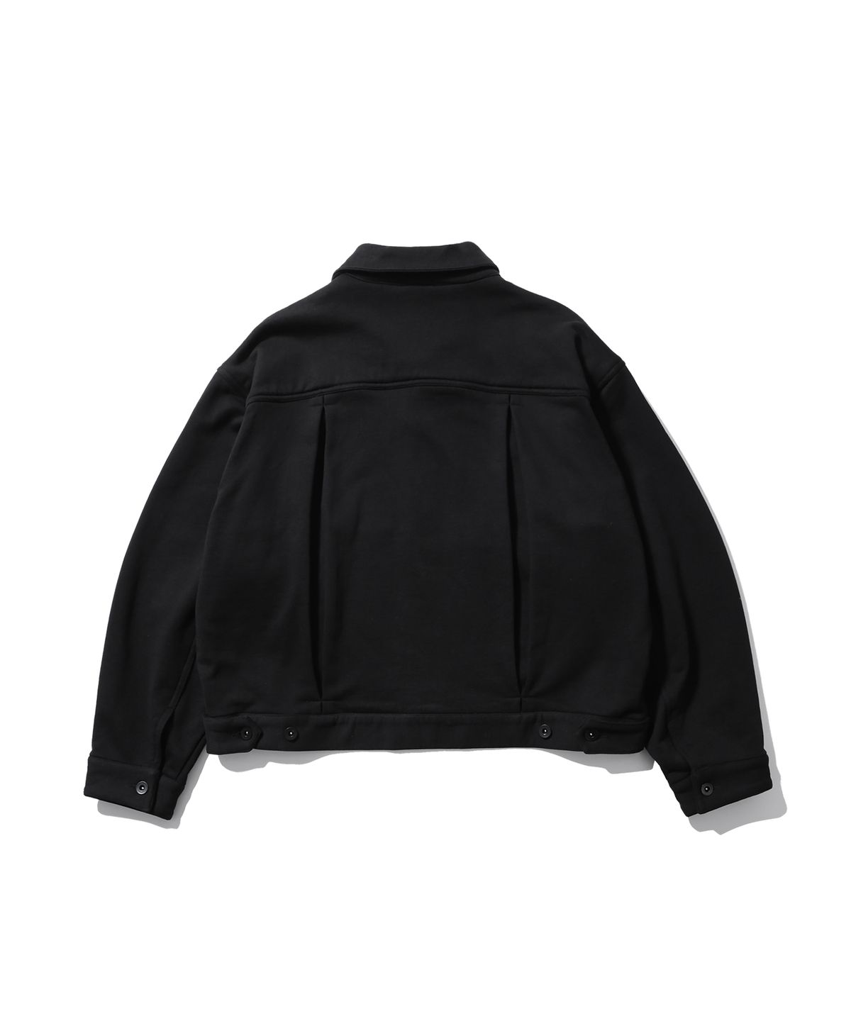 앵글런(ANGLAN) Heavy Sweat Trucker Jacket - Black