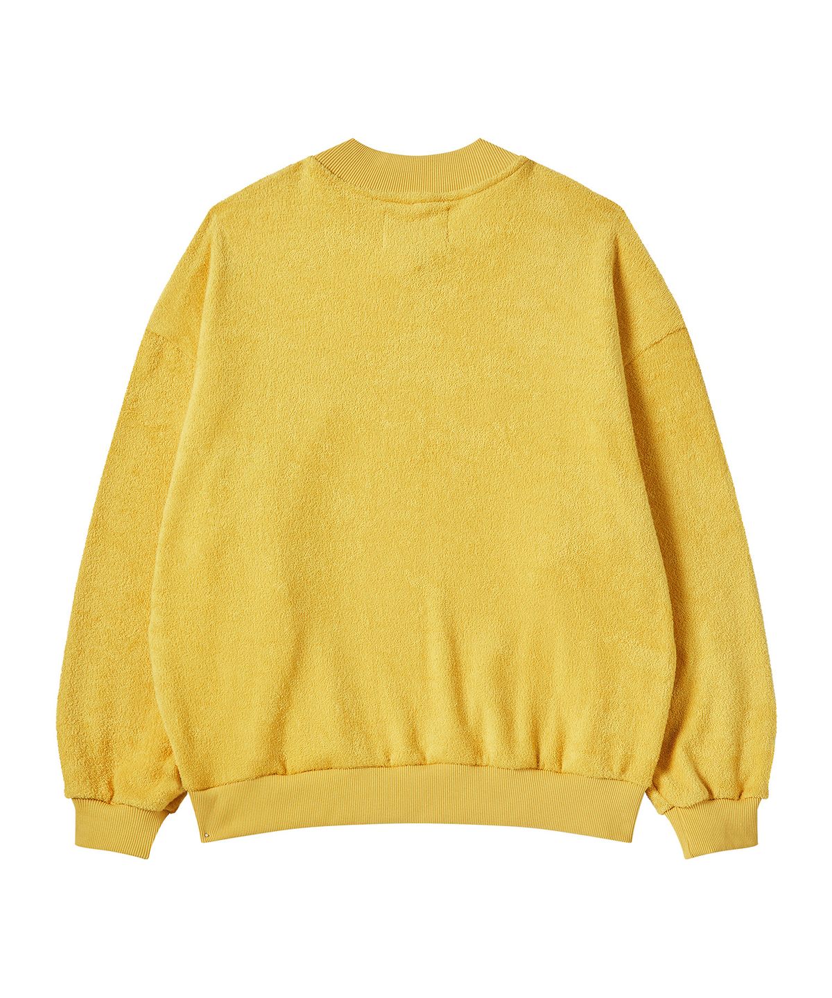 비욘드클로젯(BEYOND CLOSET) [COLLECTION LINE] 헤비 테리 하프 집업 스웨트 셔츠 옐로우