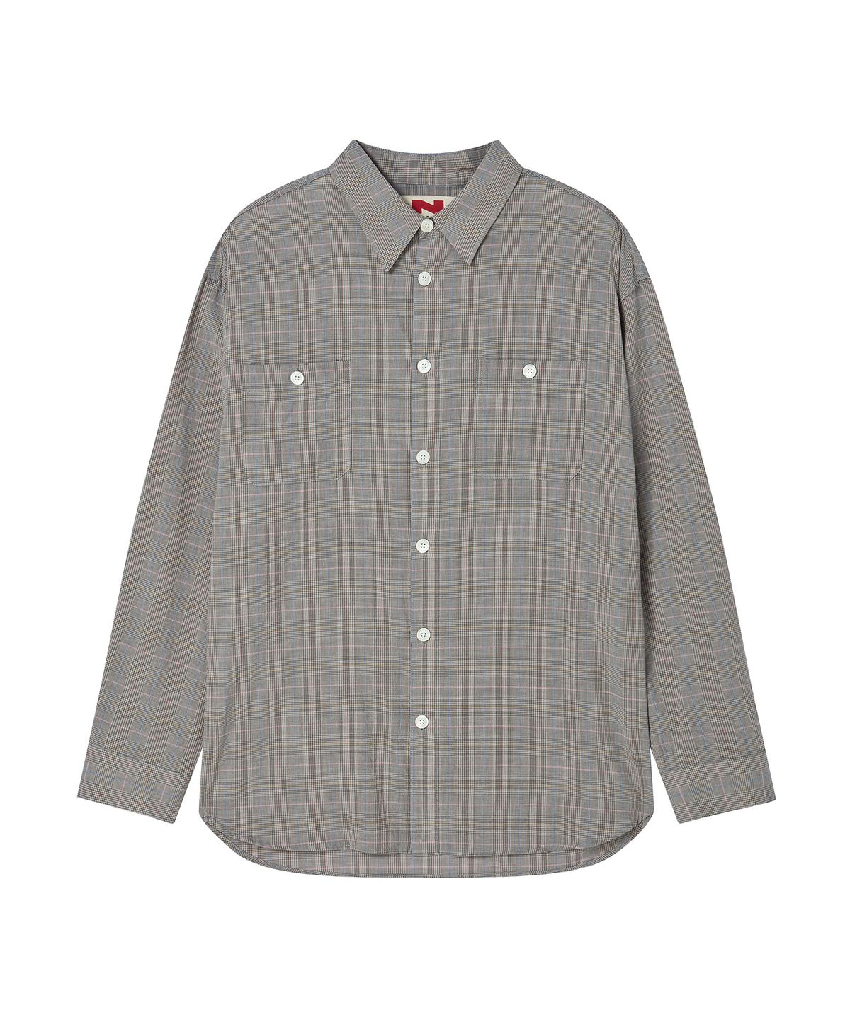 비욘드클로젯(BEYOND CLOSET) [COLLECTION LINE] 크래프티드 체크 포켓 셔츠 브라운