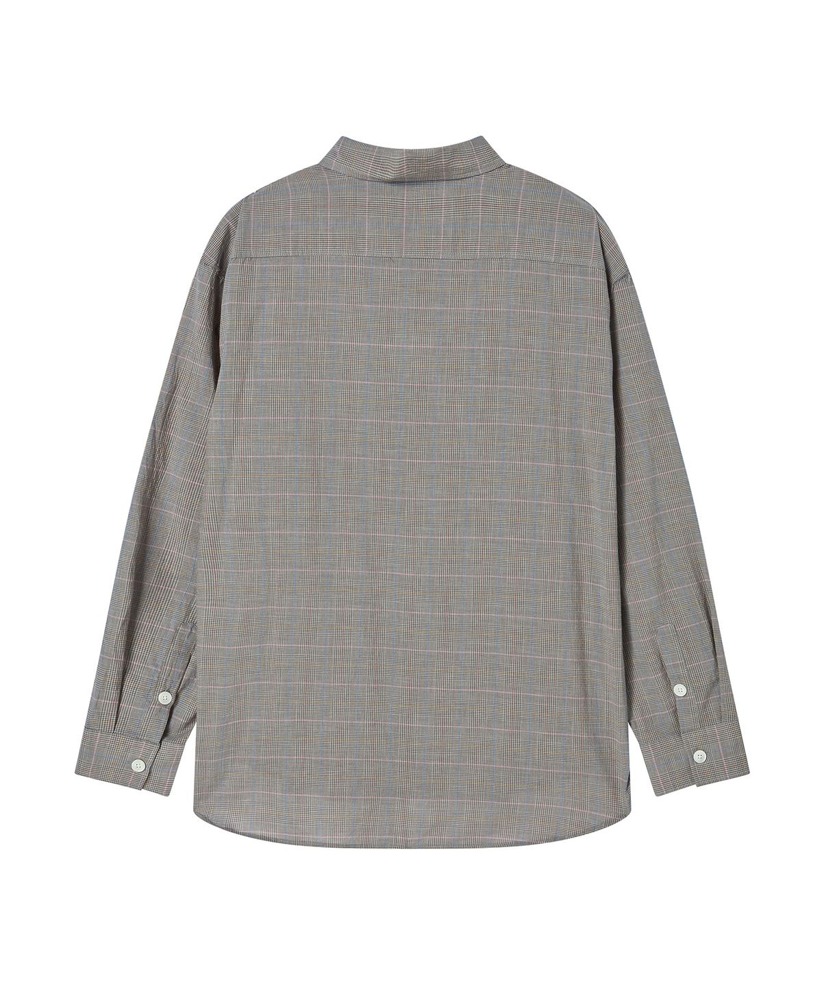 비욘드클로젯(BEYOND CLOSET) [COLLECTION LINE] 크래프티드 체크 포켓 셔츠 브라운