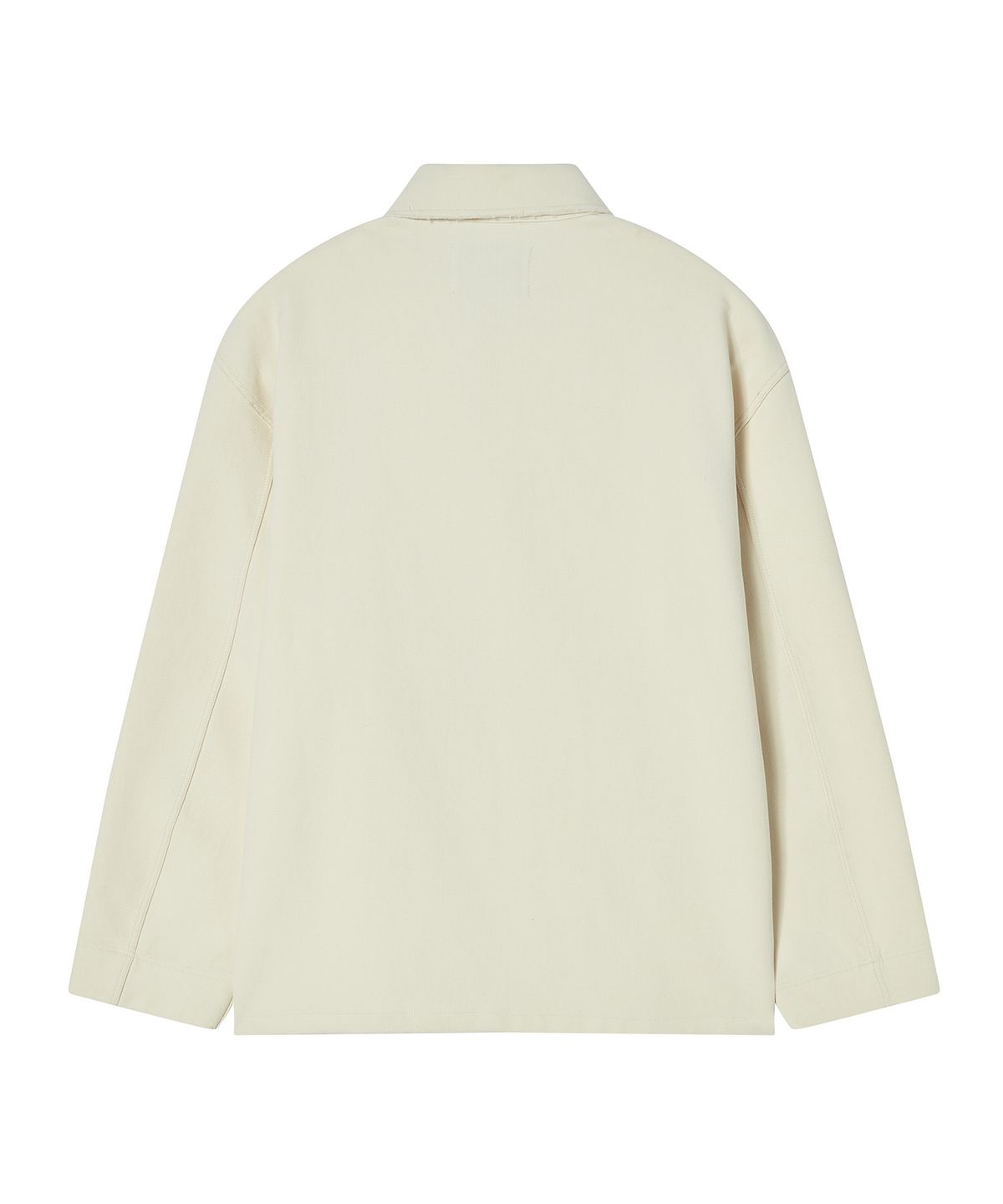 비욘드클로젯(BEYOND CLOSET) [COLLECTION LINE] 컷팅 카라 테일러드 코튼 자켓 아이보리