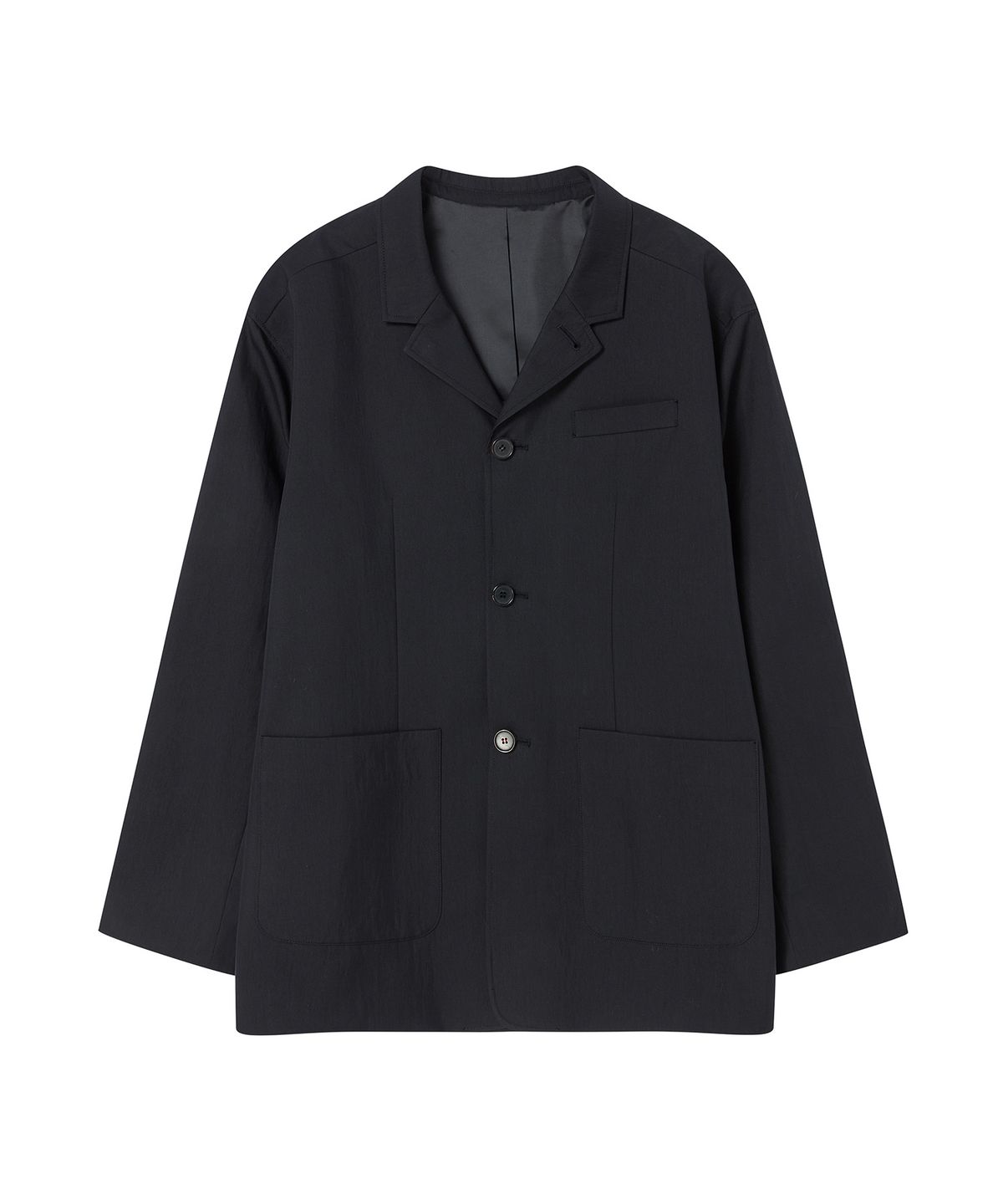 비욘드클로젯(BEYOND CLOSET) [COLLECTION LINE] 이탈리안 페브릭 소프트 스트럭처 자켓 블랙