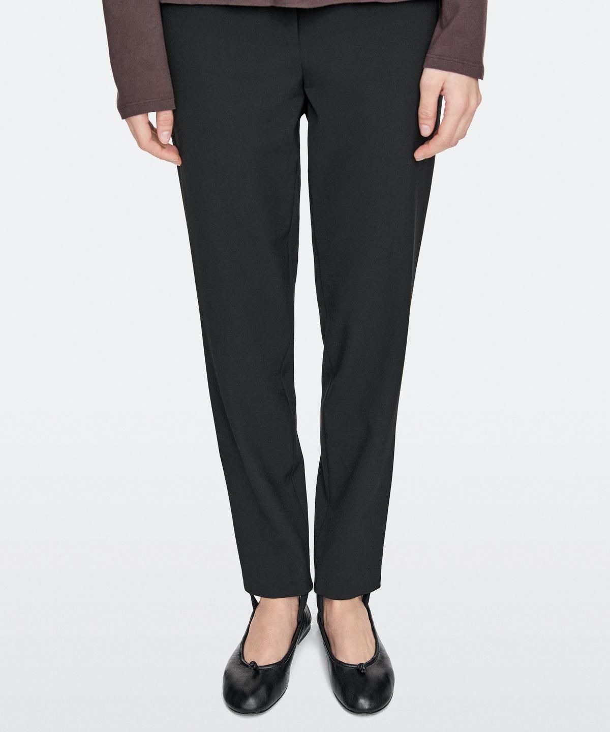 마시모두띠(MASSIMO DUTTI) 매듭 레더 발레리나