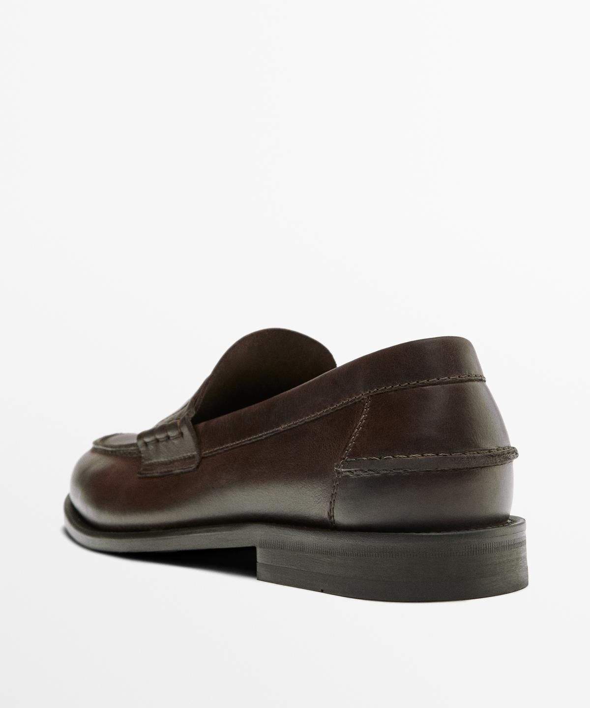 마시모두띠(MASSIMO DUTTI) 레더 페니 스트랩 로퍼