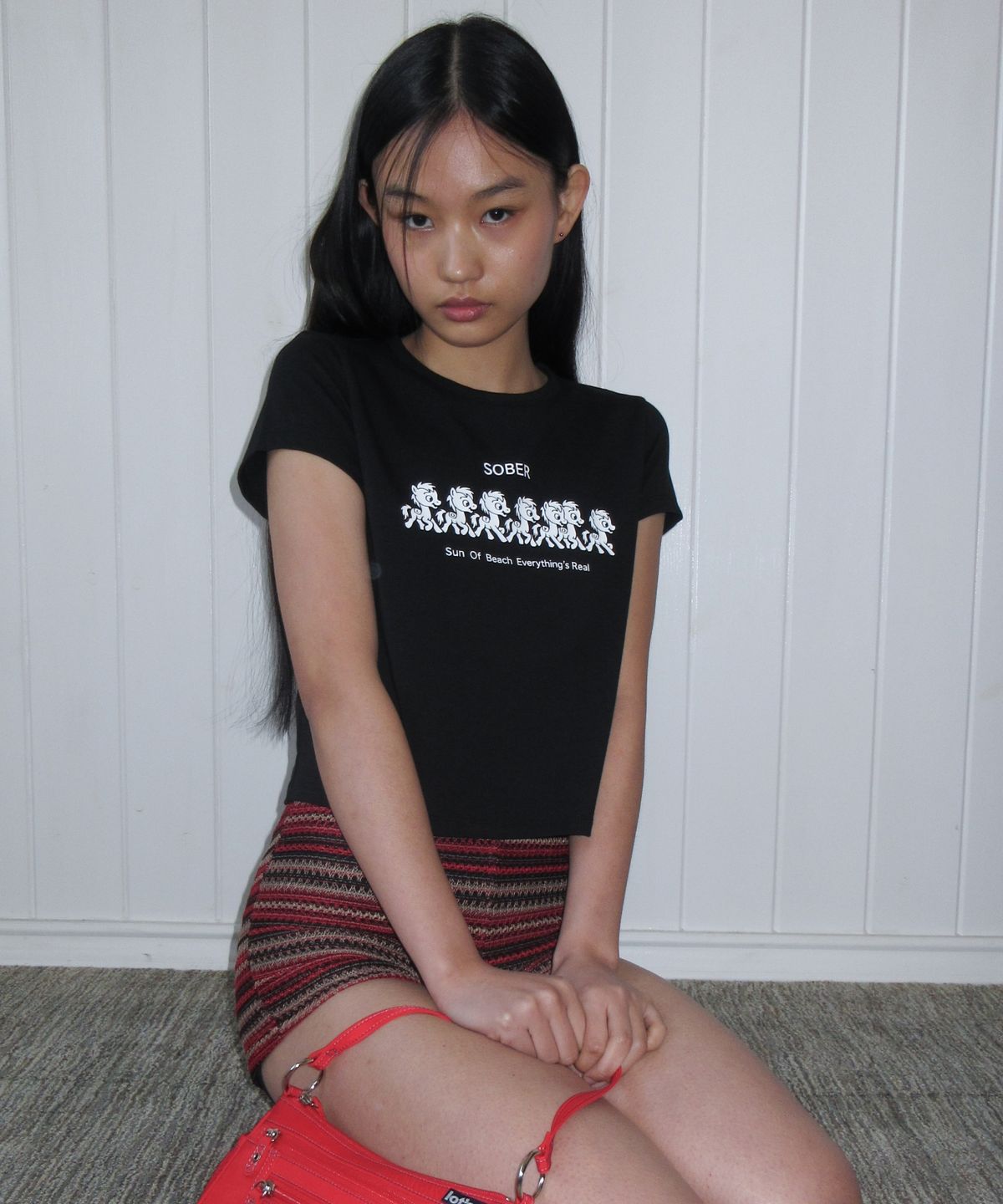 라츠유(LOTSYOU) LOTSYOU_Sober Parade T-shirt BLACK