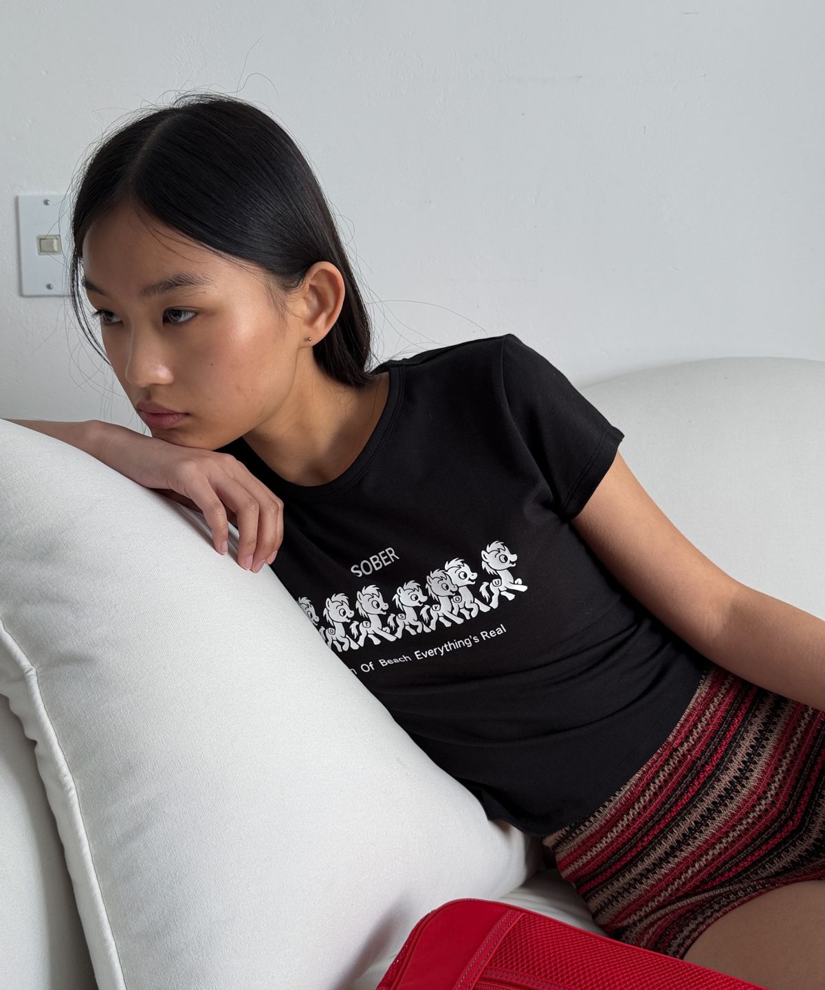 라츠유(LOTSYOU) LOTSYOU_Sober Parade T-shirt BLACK