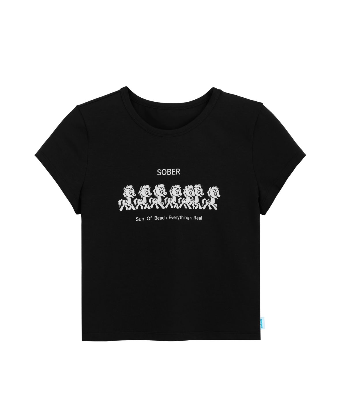라츠유(LOTSYOU) LOTSYOU_Sober Parade T-shirt BLACK