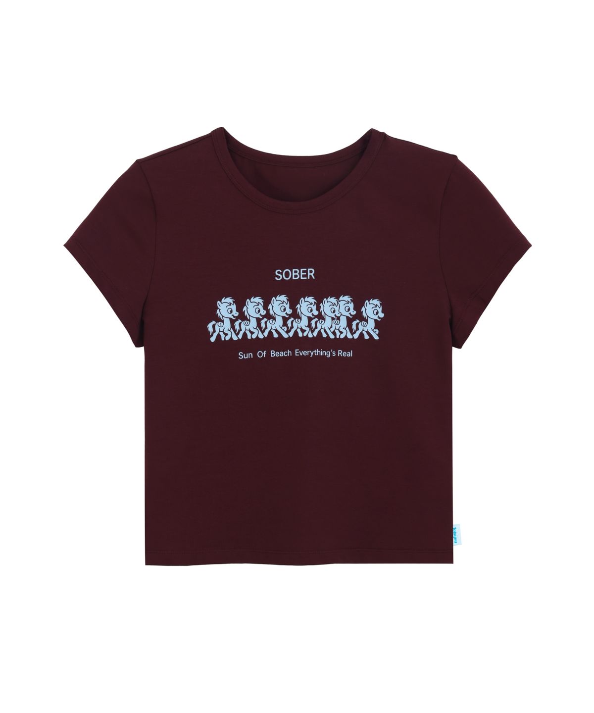 라츠유(LOTSYOU) LOTSYOU_Sober Parade T-shirt WINE
