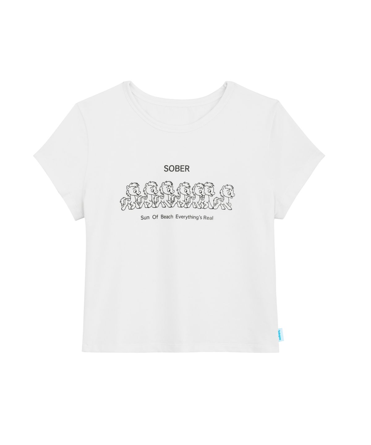 라츠유(LOTSYOU) LOTSYOU_Sober Parade T-shirt WHITE