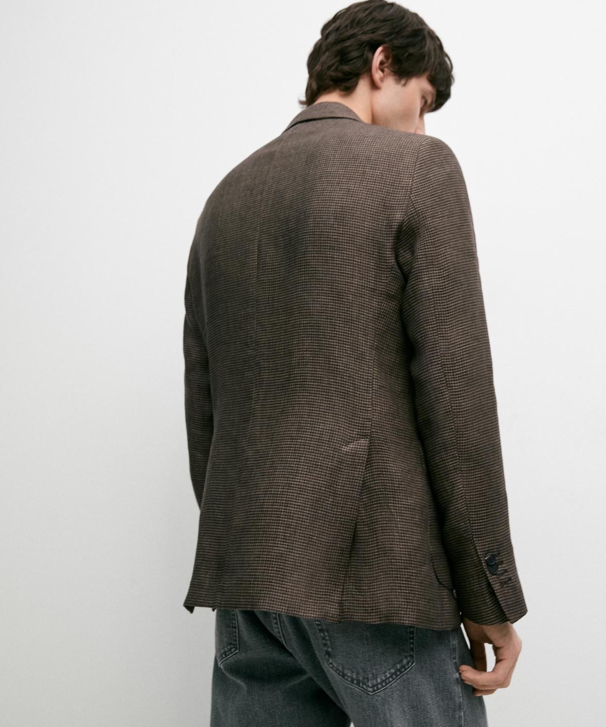 마시모두띠(MASSIMO DUTTI) 포켓 디테일 린넨 블레이저
