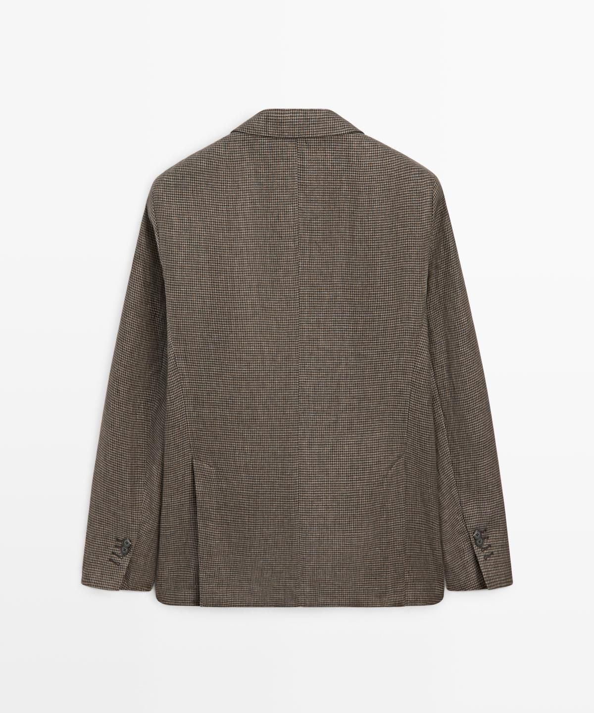 마시모두띠(MASSIMO DUTTI) 포켓 디테일 린넨 블레이저