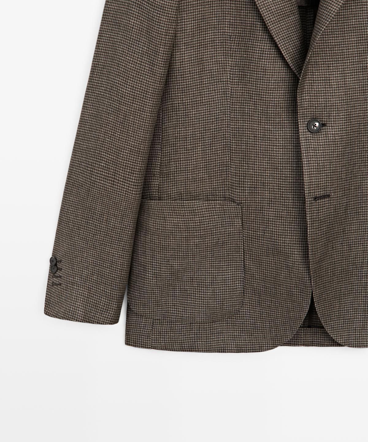 마시모두띠(MASSIMO DUTTI) 포켓 디테일 린넨 블레이저
