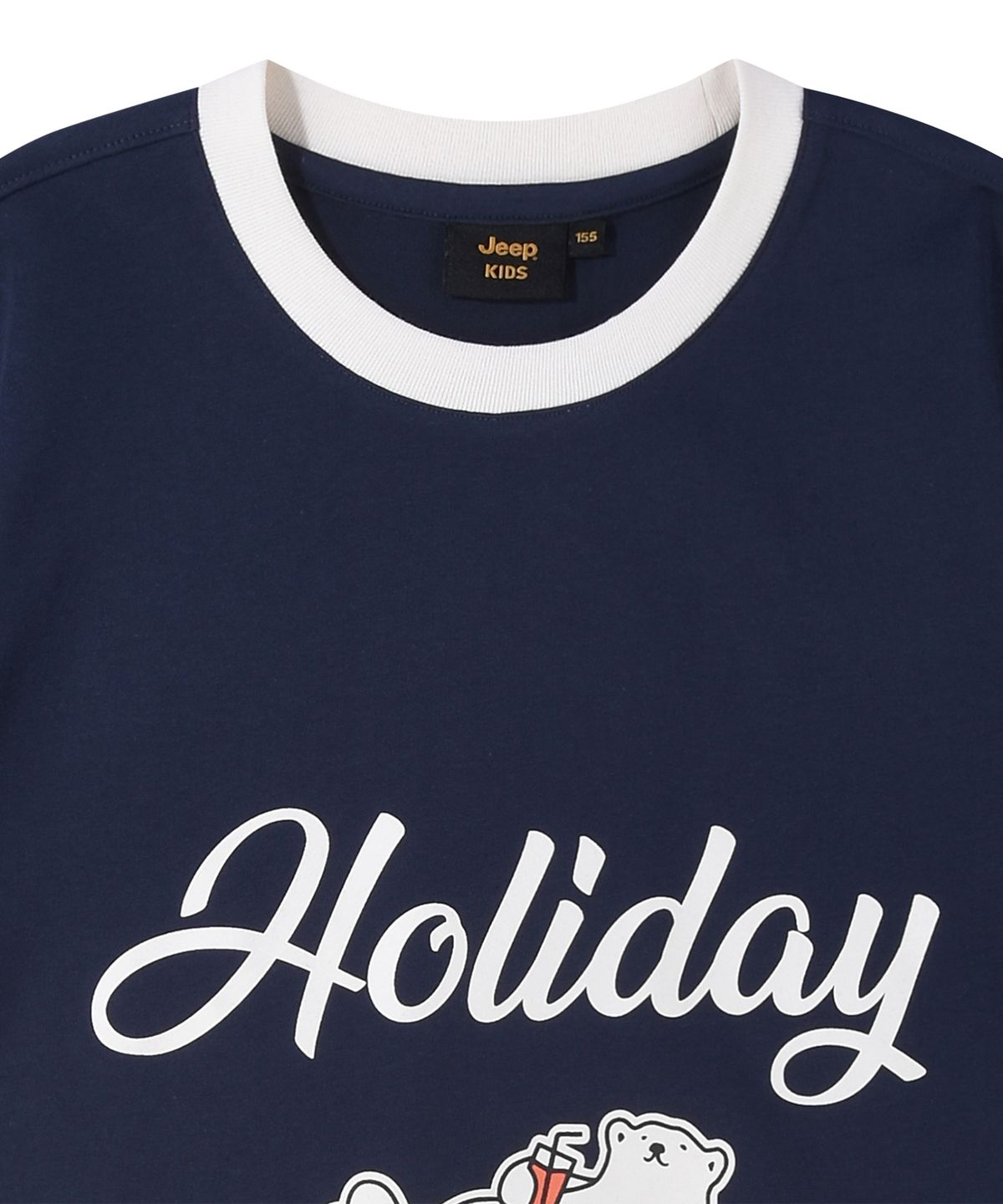 지프키즈(JEEPKIDS) 홀리데이 베어 반팔티(KR5TSU185NA)