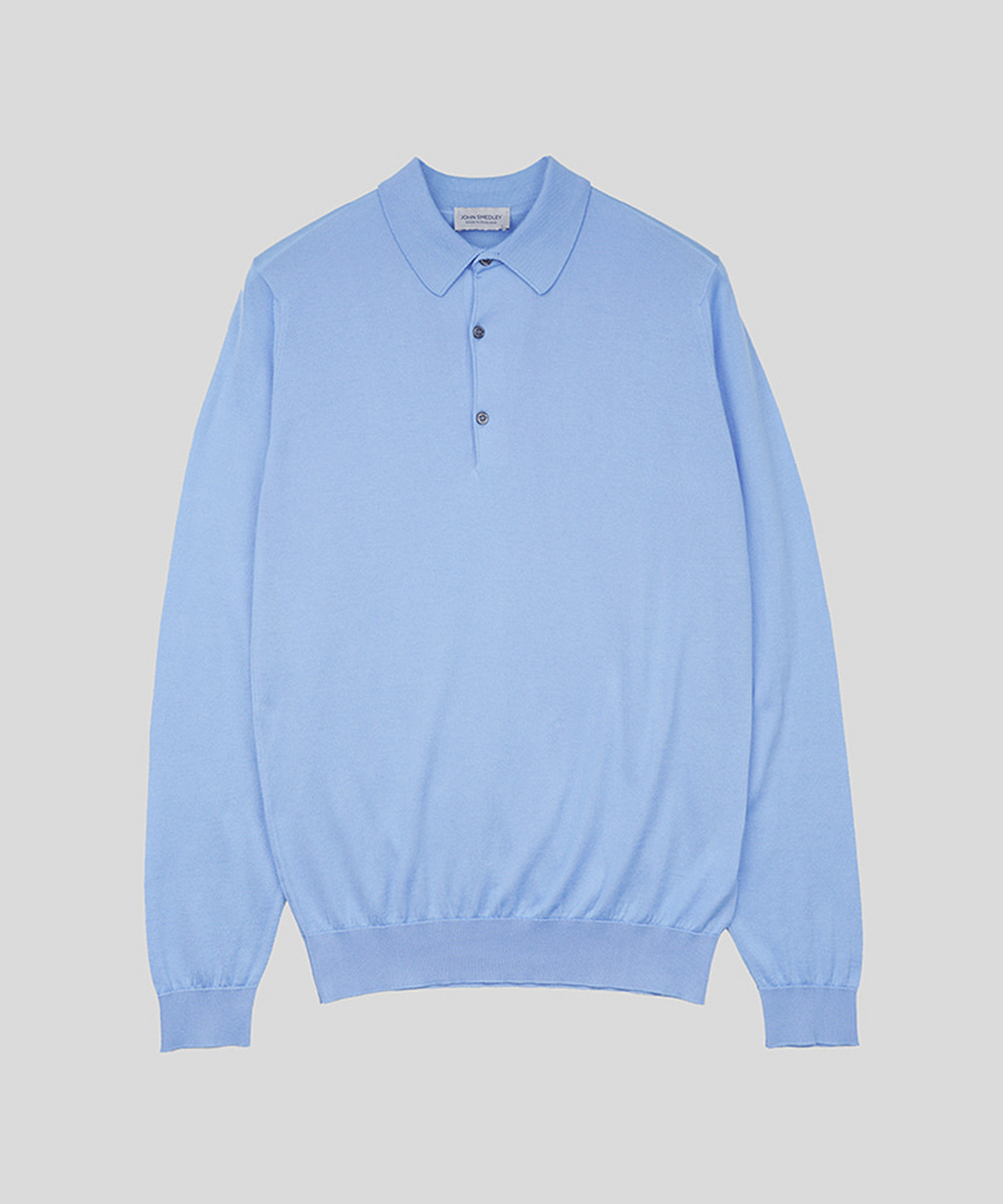 존 스메들리(JOHN SMEDLEY) BRADWELL Sea Island Cotton Long Sleeves Polo Shirt Heritage Two 8 Colors