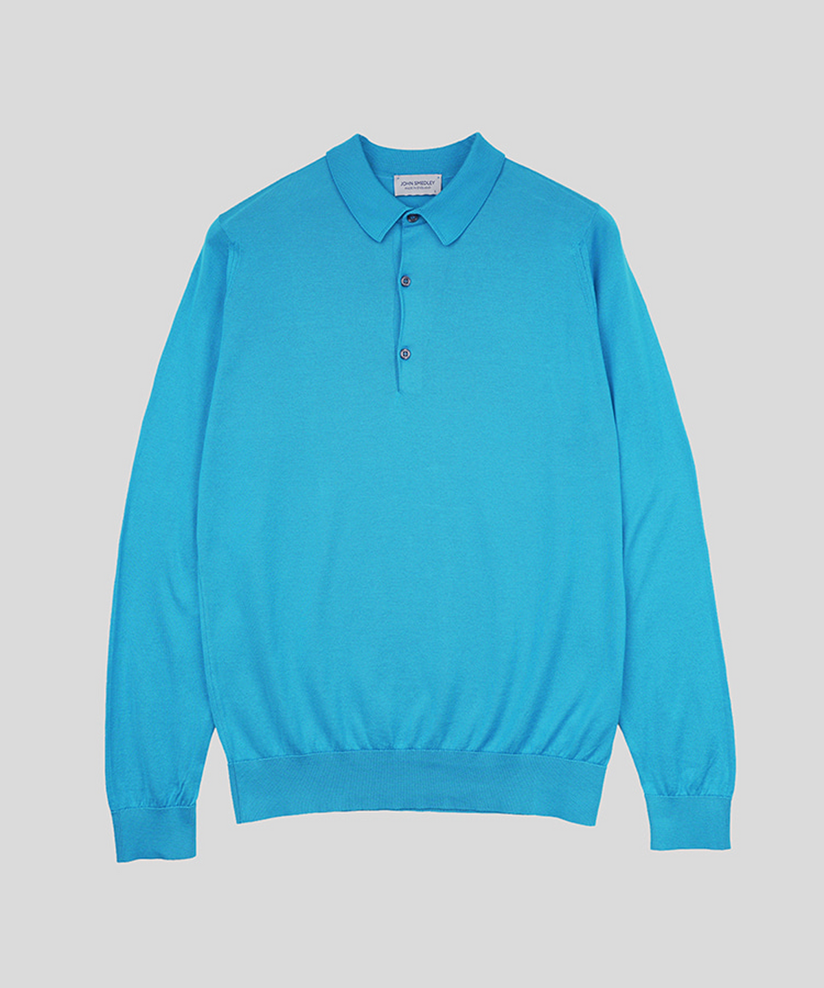 존 스메들리(JOHN SMEDLEY) BRADWELL Sea Island Cotton Long Sleeves Polo Shirt Heritage Two 8 Colors