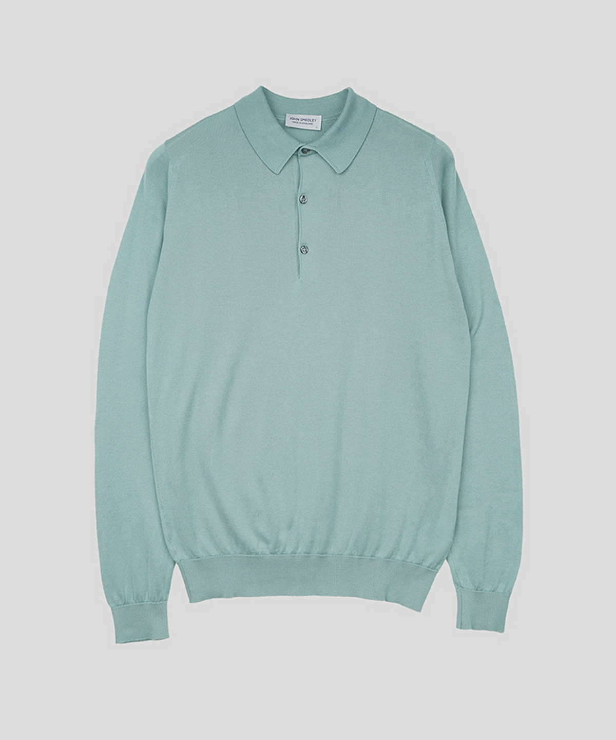 존 스메들리(JOHN SMEDLEY) BRADWELL Sea Island Cotton Long Sleeves Polo Shirt Heritage Two 8 Colors