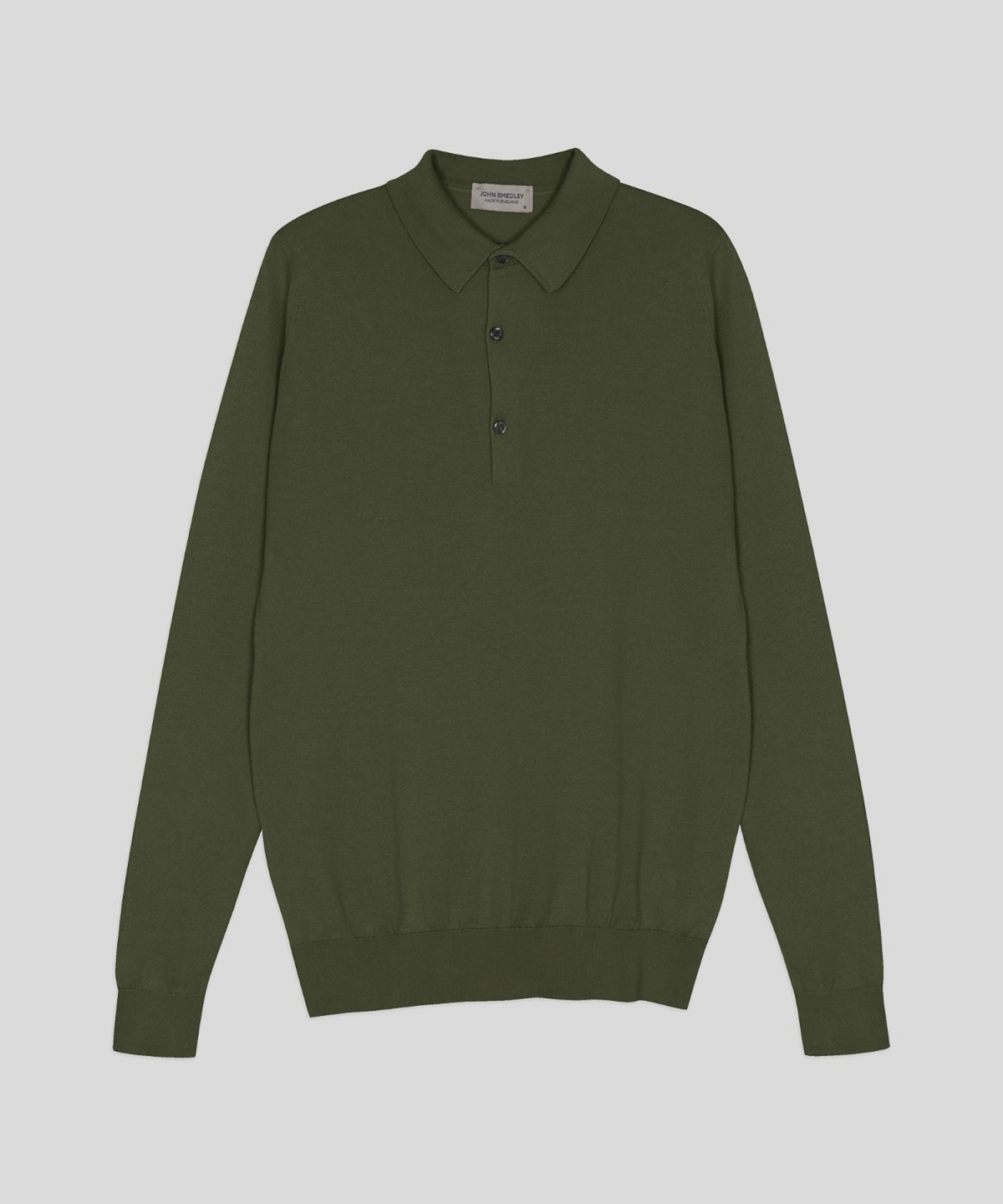 존 스메들리(JOHN SMEDLEY) BRADWELL Sea Island Cotton Long Sleeves Polo Shirt Heritage Two 8 Colors
