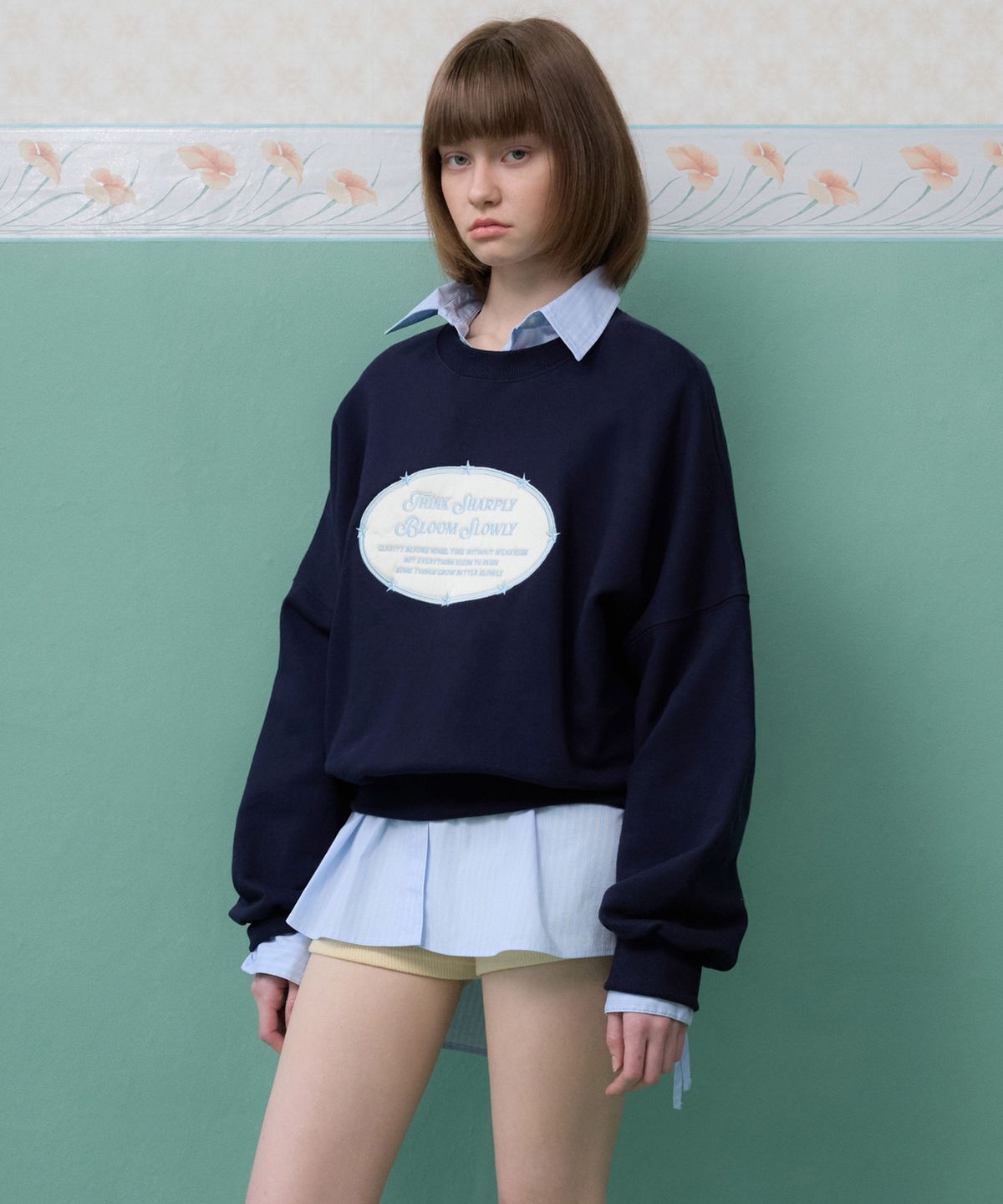 뮈르뮈르(MURMURE) 티모 이니셜 ST 셔츠 원피스_Timo Shirt Dress