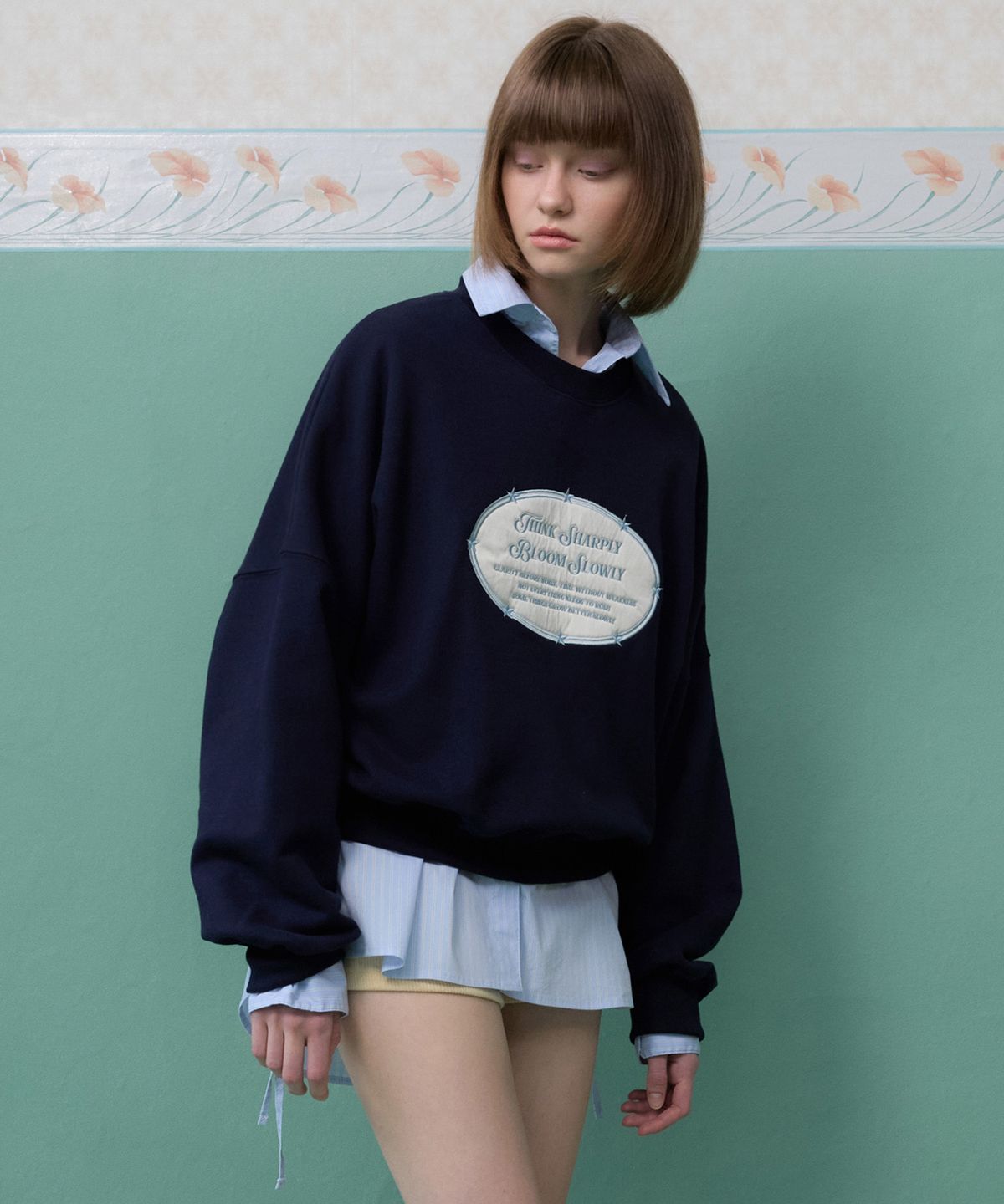 뮈르뮈르(MURMURE) 티모 이니셜 ST 셔츠 원피스_Timo Shirt Dress