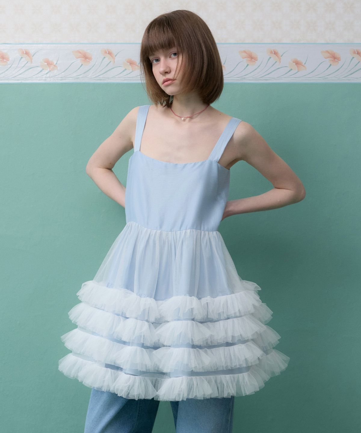 뮈르뮈르(MURMURE) 로라 캉캉 레이스 원피스_Lora Dress