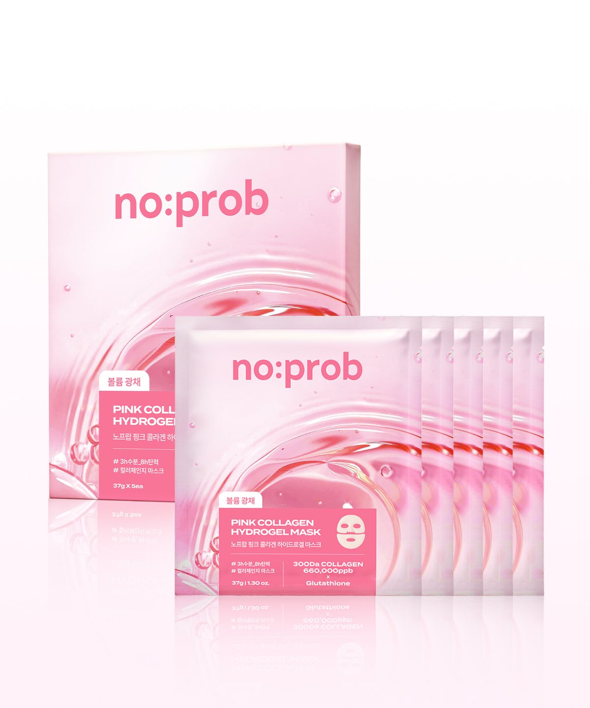 노프랍(NOPROB) [SET] 하이드로겔 마스크(5매입)+겔 부스팅 프렙 크림