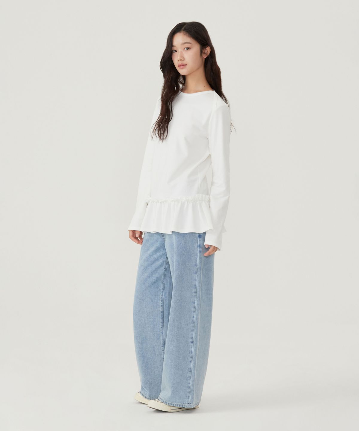 커버낫 우먼(COVERNAT WOMAN) 우먼 셔링 레이어드 저지 원피스 블랙